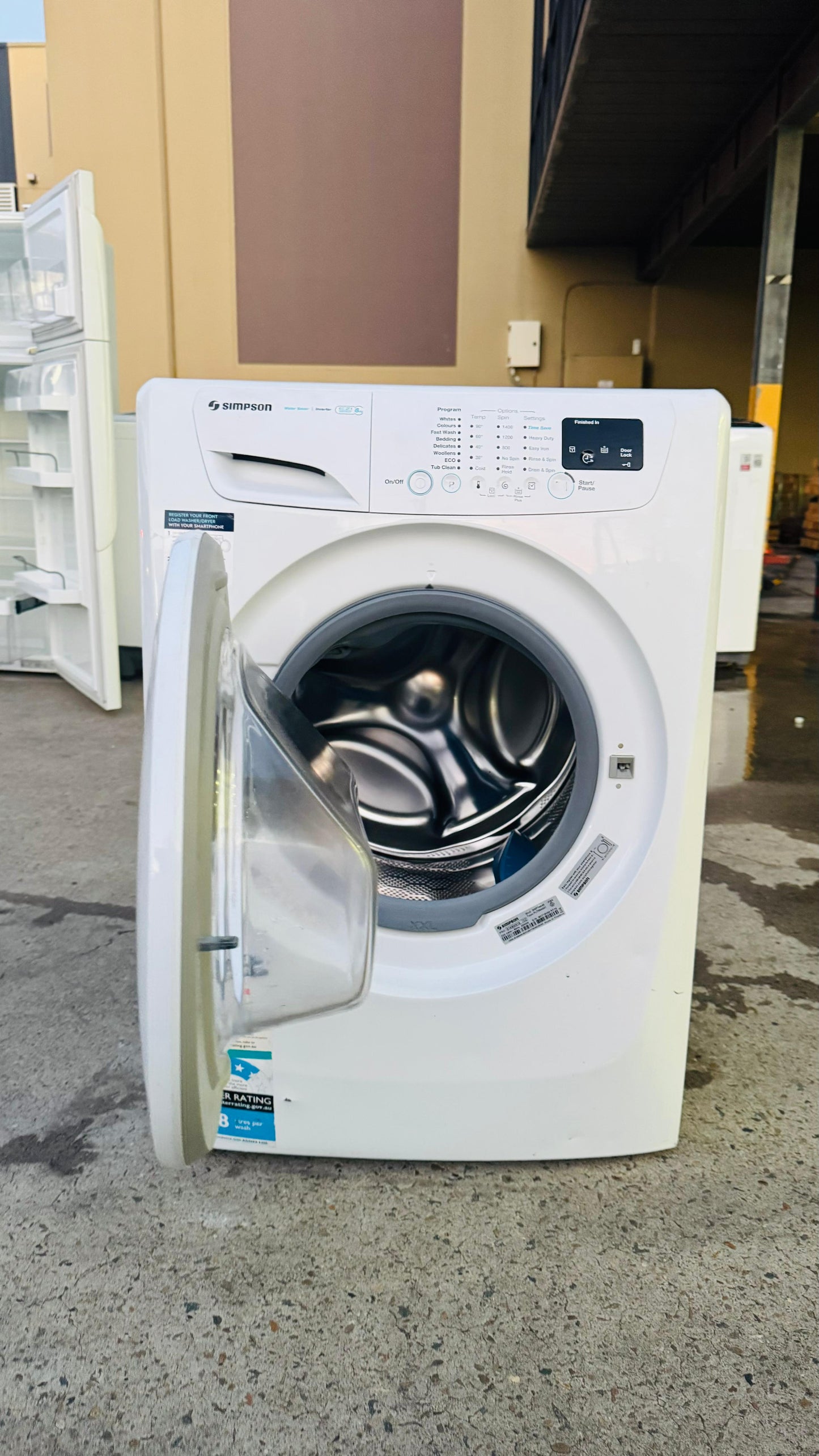 SIMPSON 8KGS FRONT LOADER WASHING MACHINE
