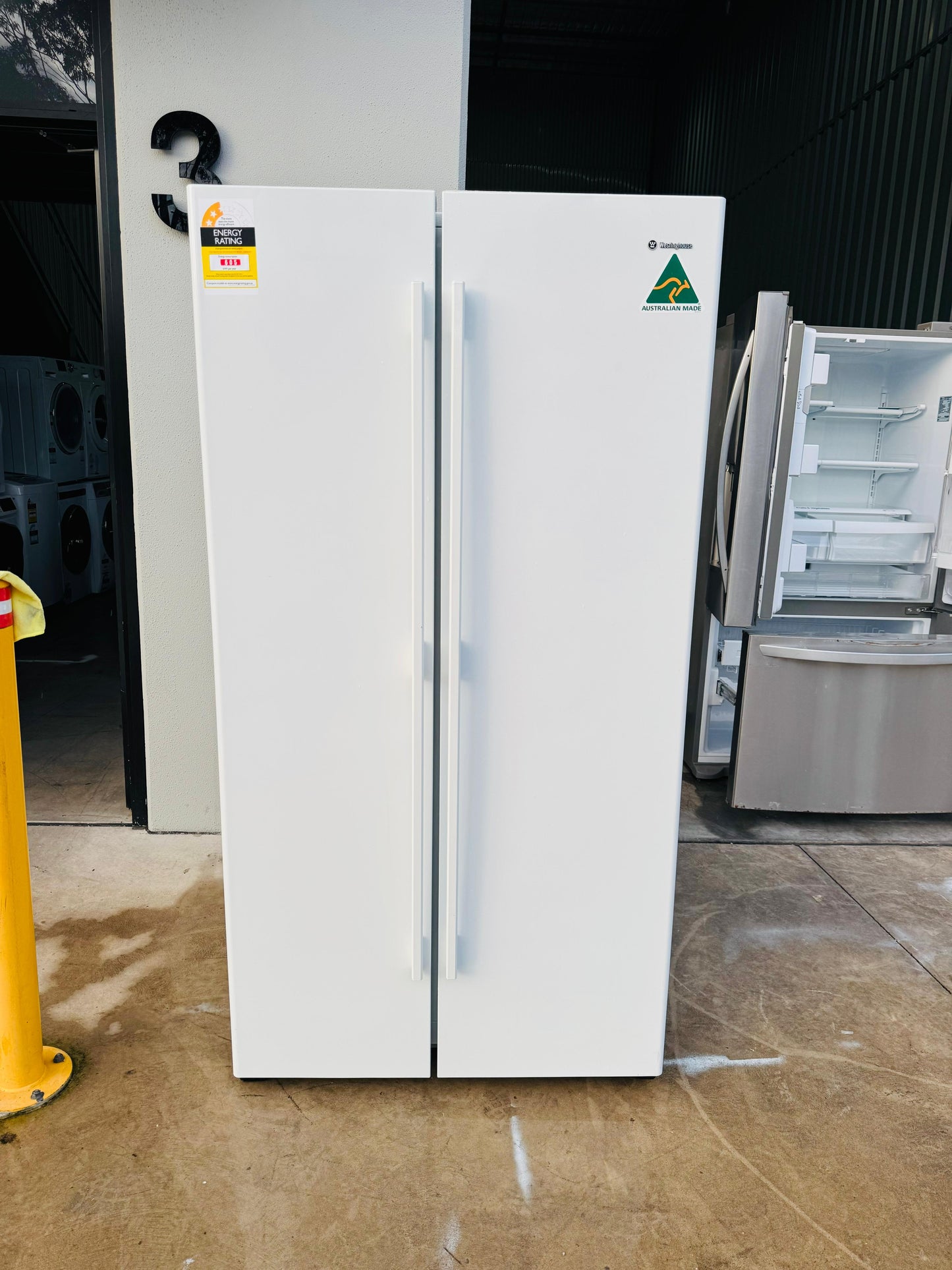 WESTING HOUSE SIDE BY SIDE 606 LITRES FRIDGE FREEZER