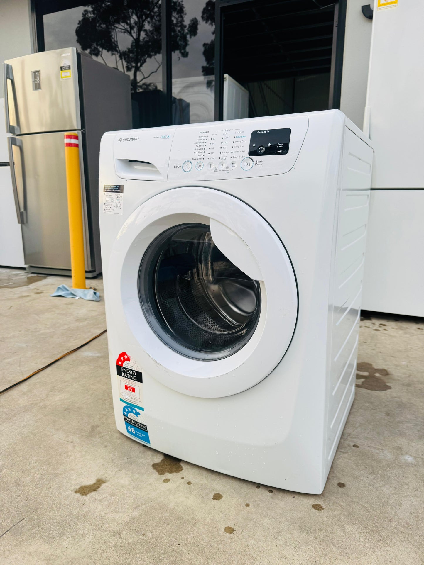 SIMPSON 8KGS FRONT LOADER WASHING MACHINE
