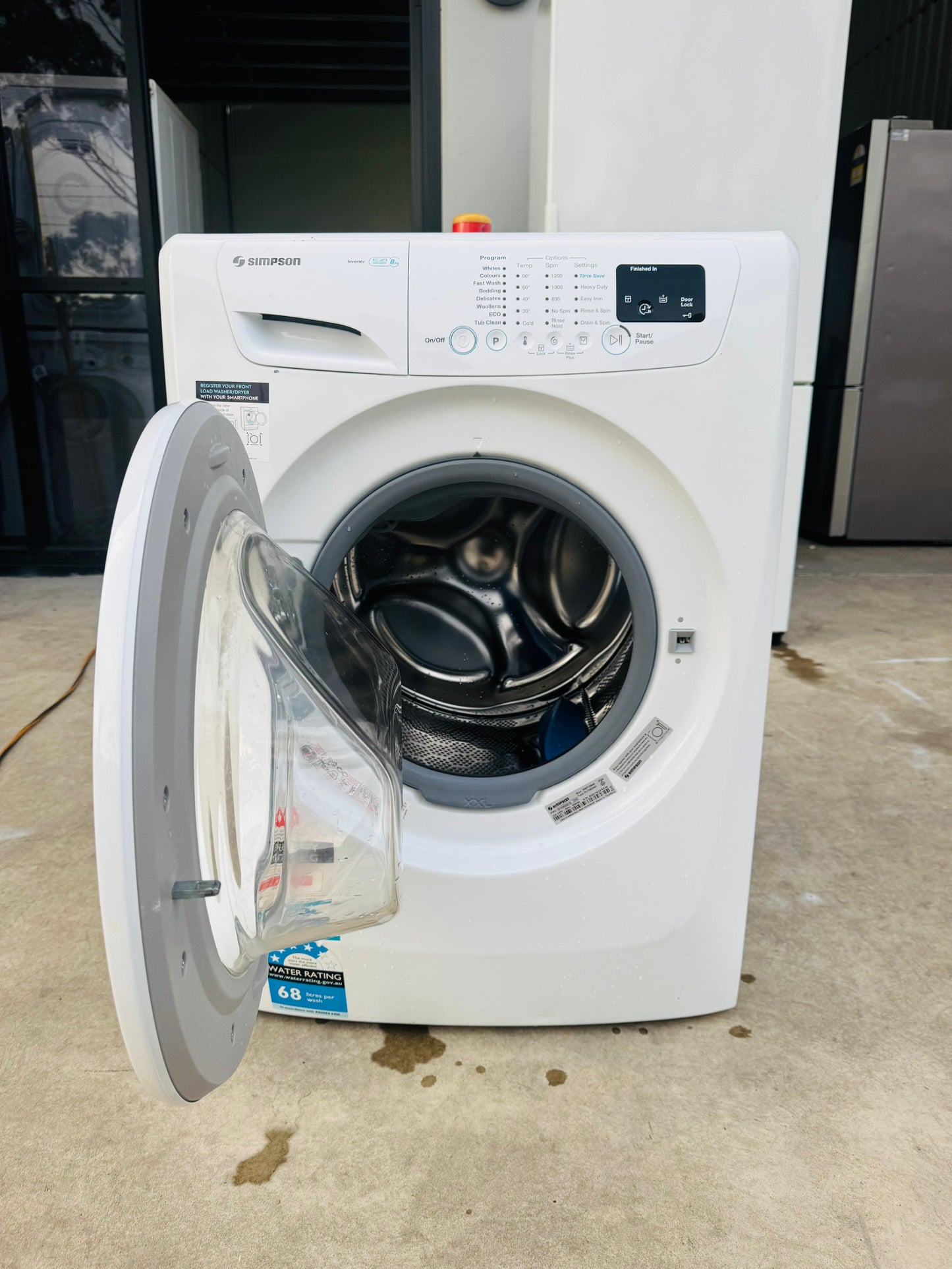 SIMPSON 8KGS FRONT LOADER WASHING MACHINE