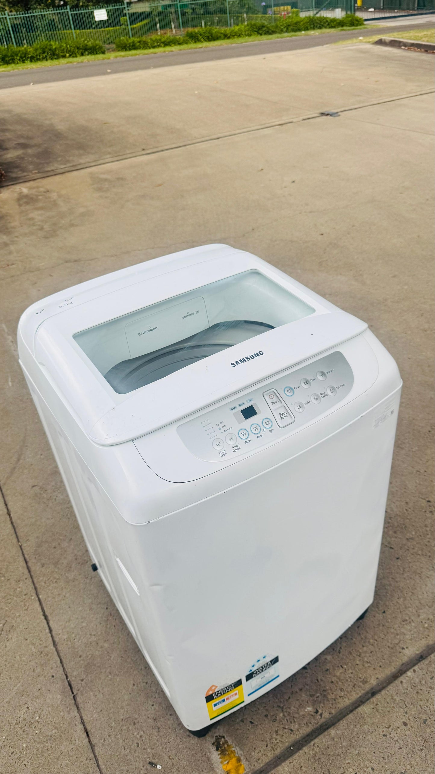 SAMSUNG 6.5KGS TOP LOADER WASHING MACHINE