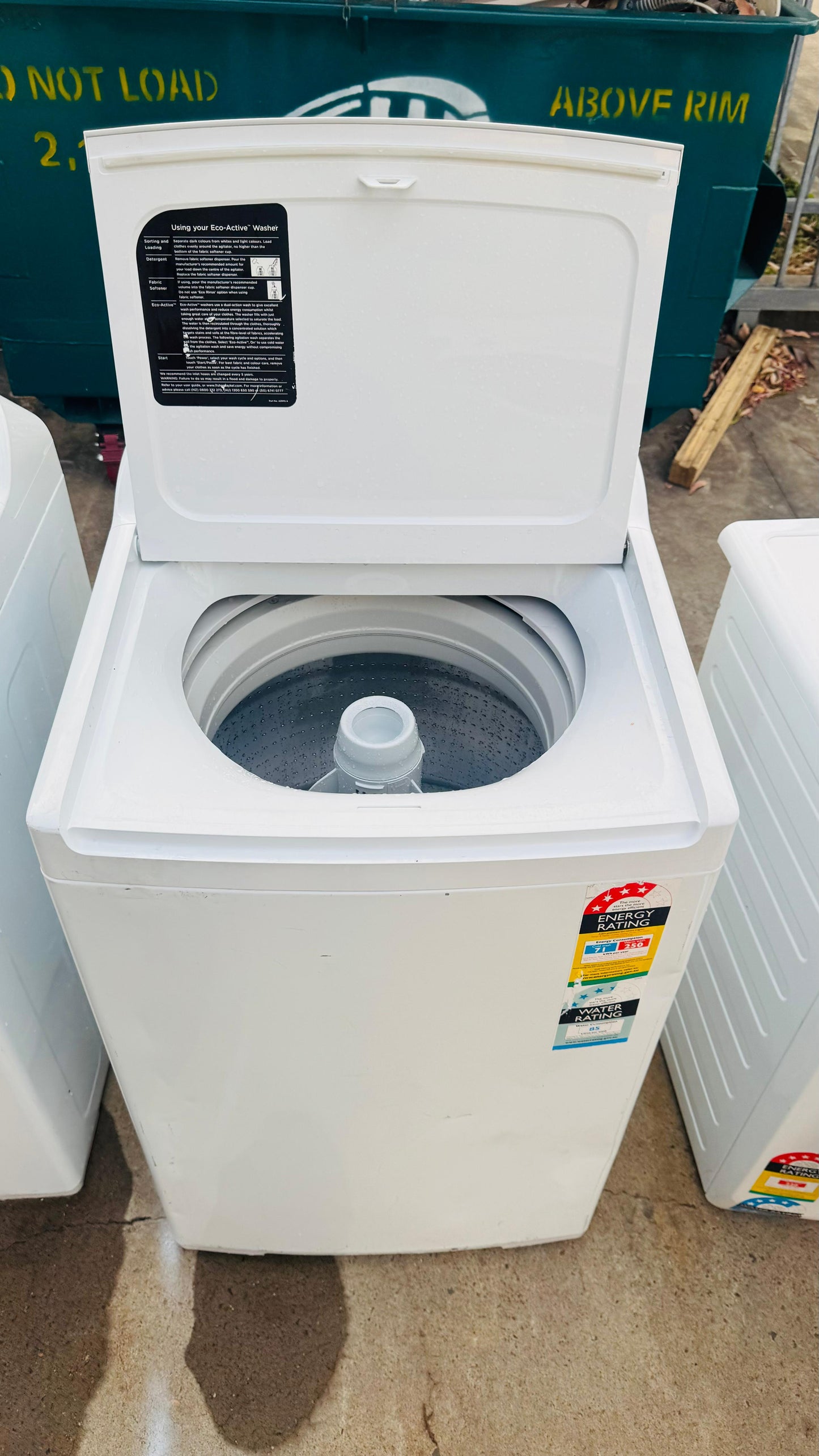 FISHER AND PAYKEL 7KGS TOP LOADER WASHING MACHINE