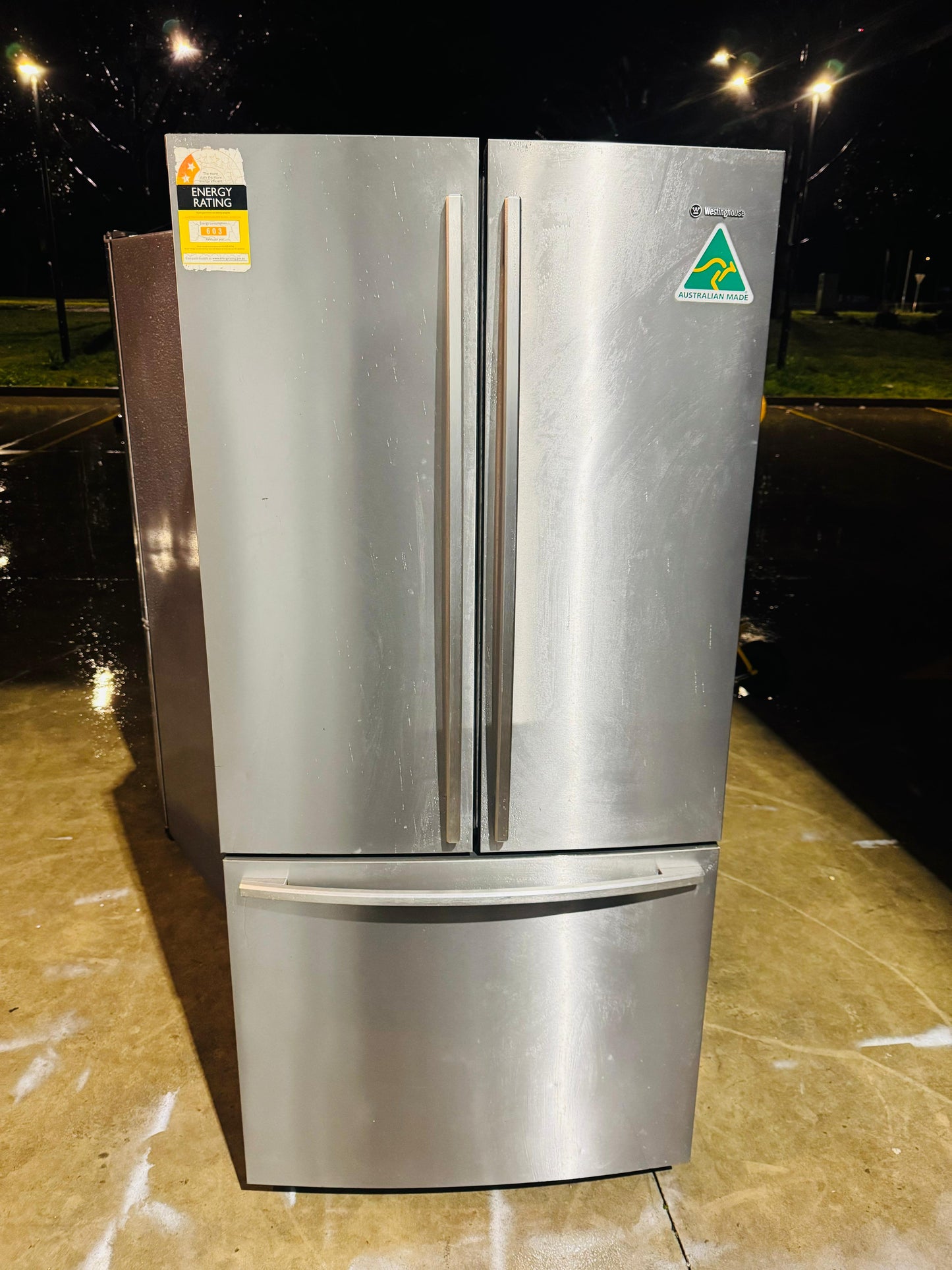 WESTING HOUSE FRENCH DOOR 510 LITRES FRIDGE FREEZER