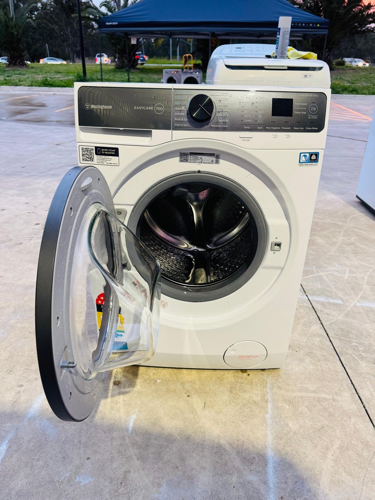 WESTING HOUSE 10KGS FRONT LOADER WASHING MACHINE