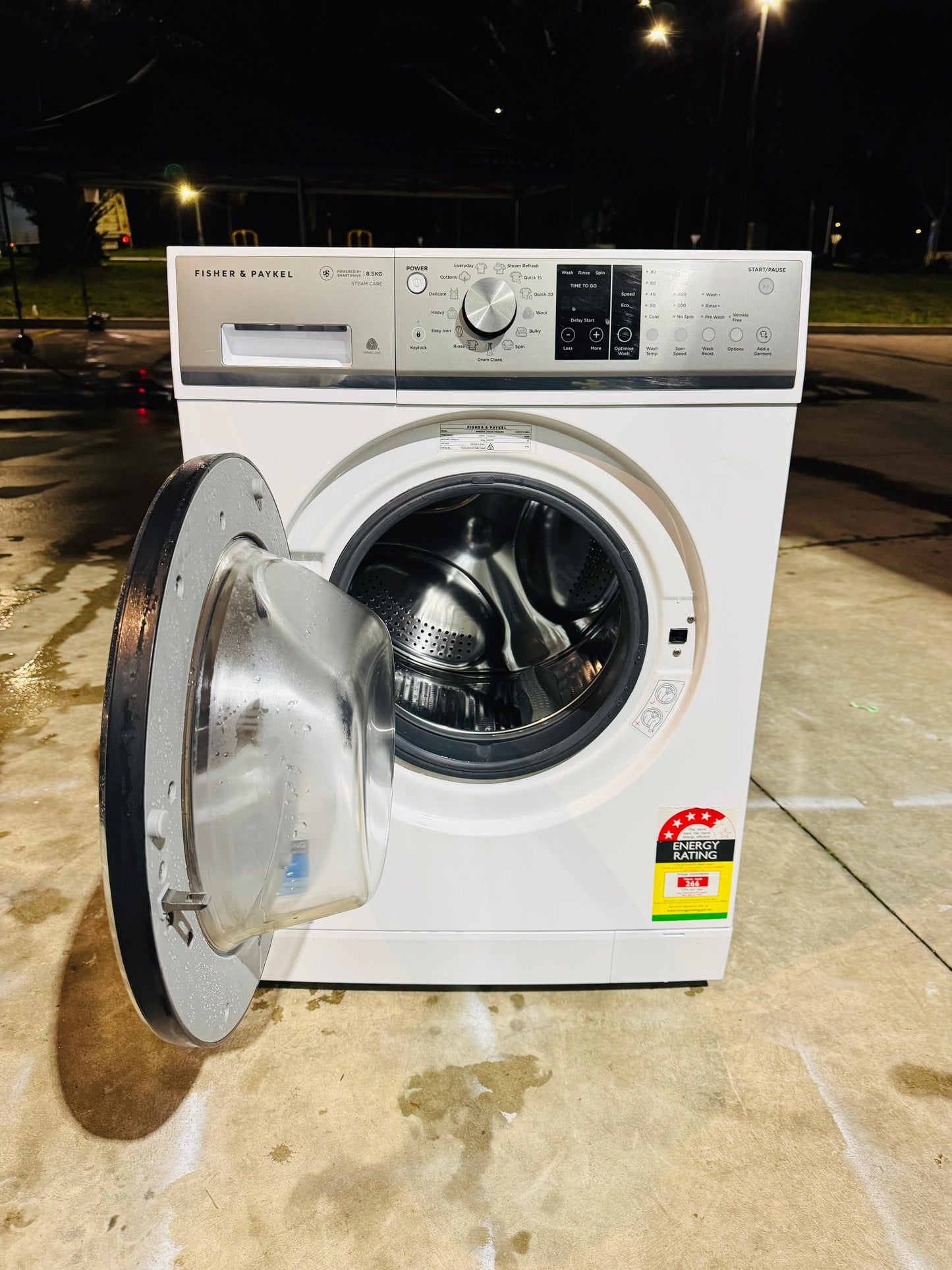 FISHER AND PAYKEL 8.5 KGS FRONT LOADER WASHING MACHINE