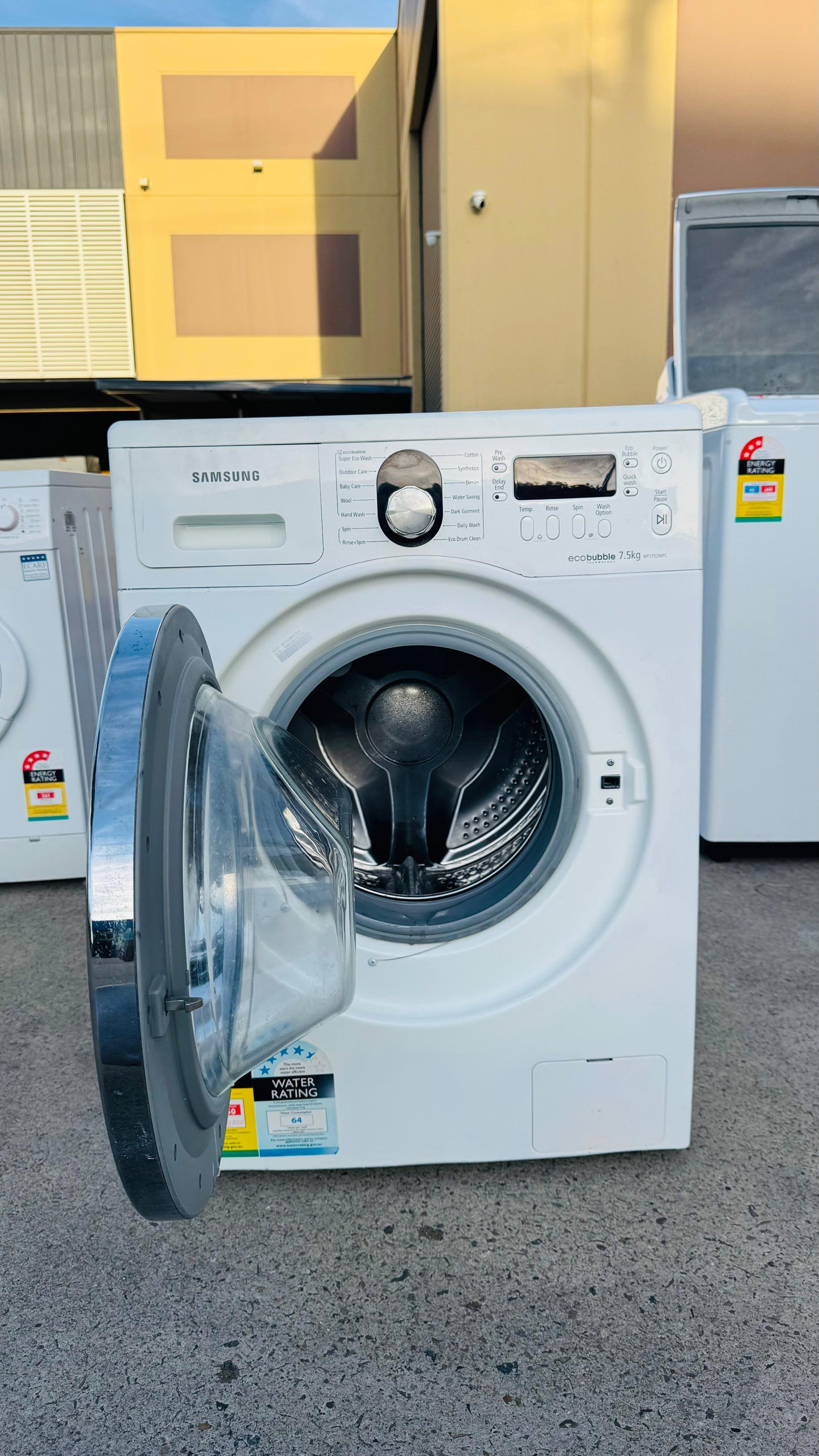 SAMSUNG 7.5KGS FRONT LOADER WASHING MACHINE