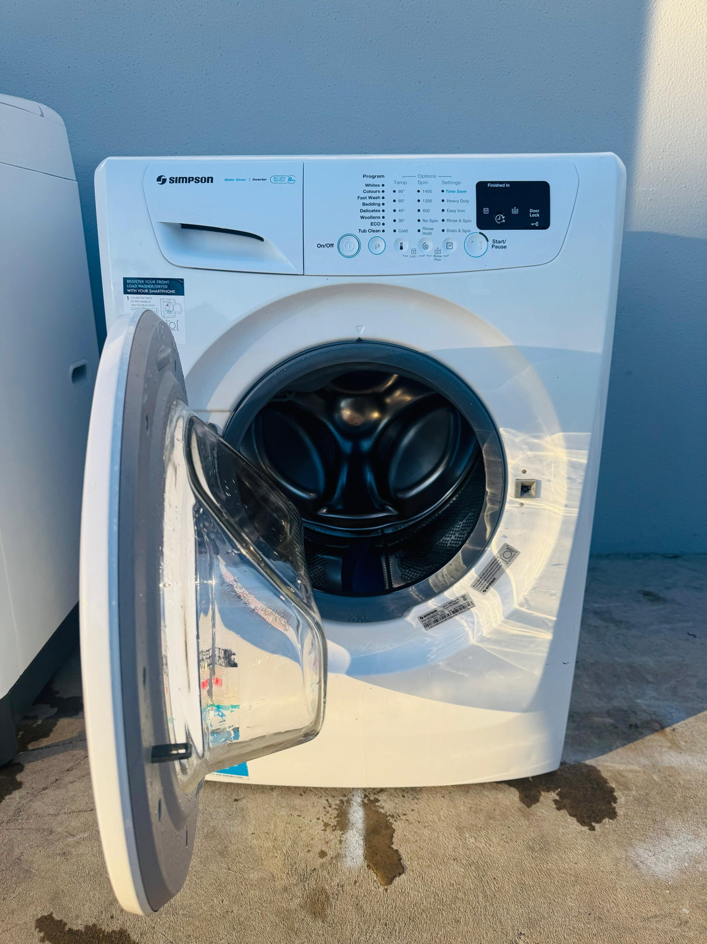 SIMPSON 8KGS FRONT LOADER WASHING MACHINE