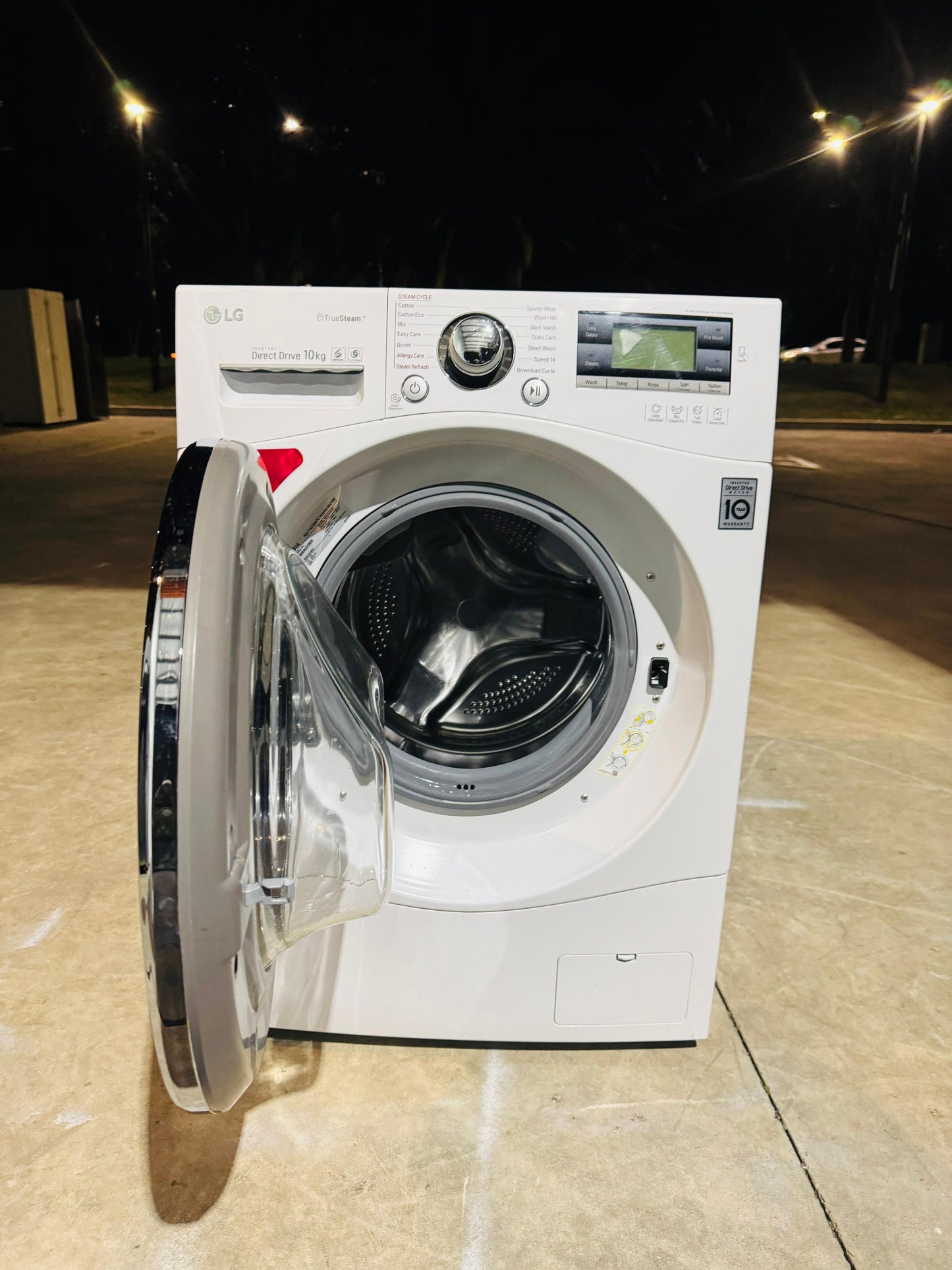 LG 10KGS FRONT LOADER WASHING MACHINE