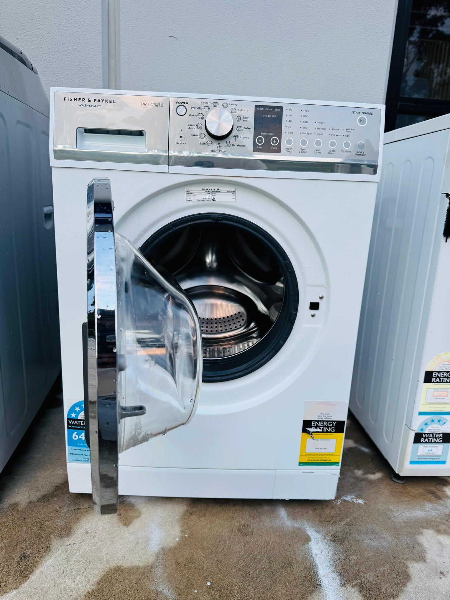 FISHER AND PAYKEL 7.5 KGS FRONT LOADER WASHING MACHINE