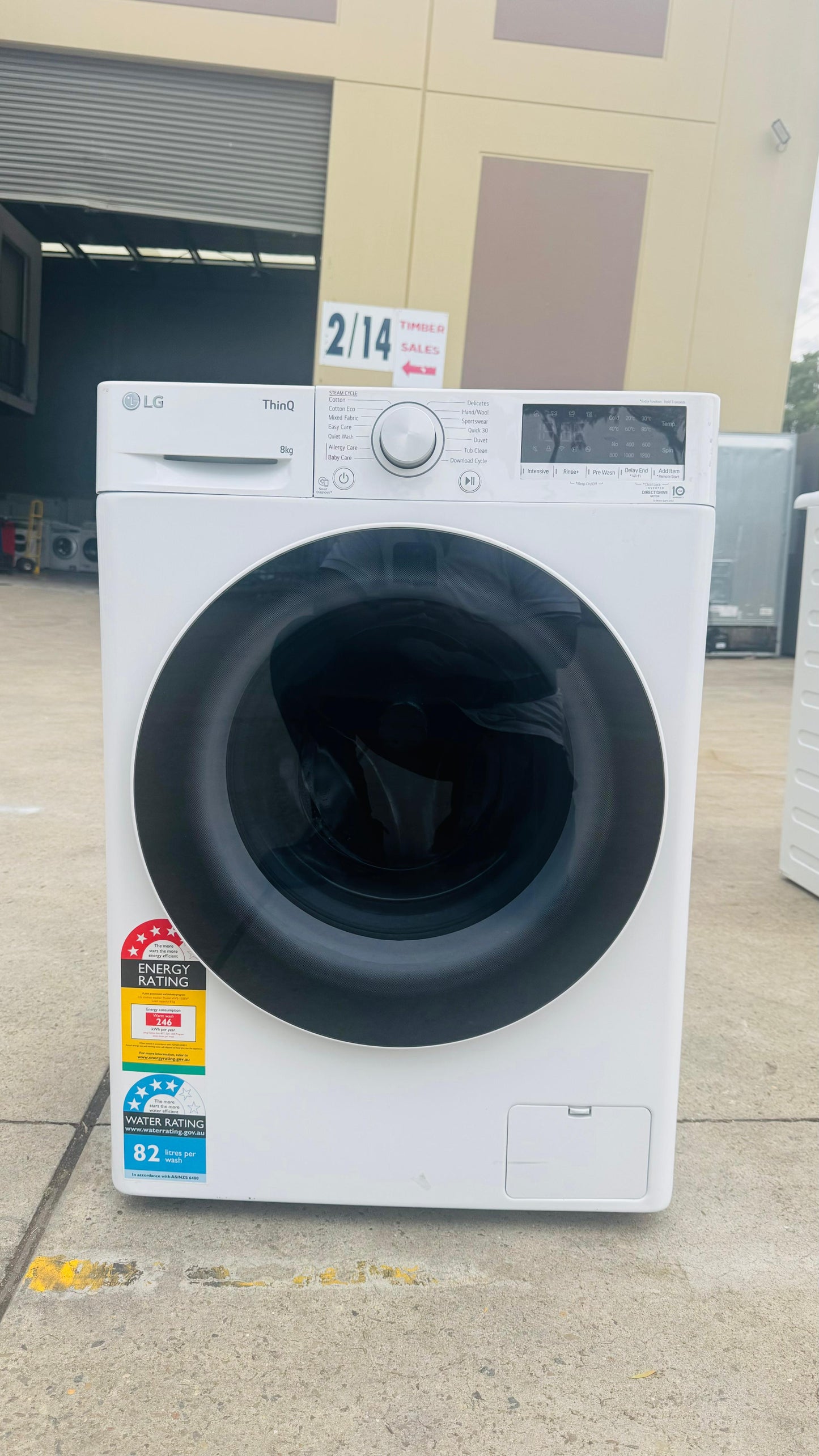 LG 9KGS FRONT LOADER WASHING MACHINE