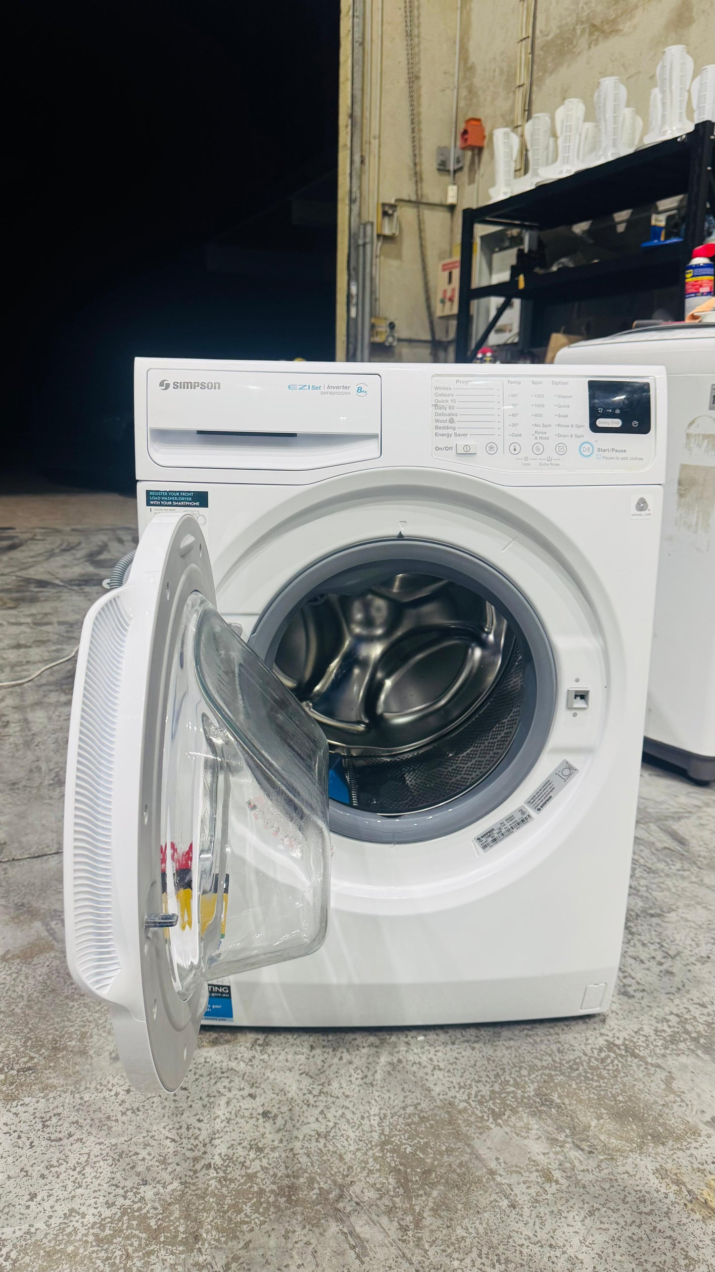 SIMPSON 8KGS FRONT LOADER WASHING MACHINE