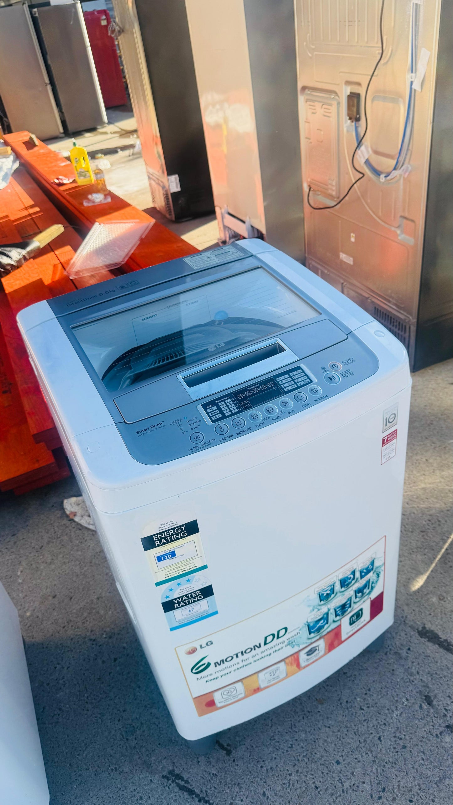 LG 6.5KGS TOP LOADER WASHING MACHINE