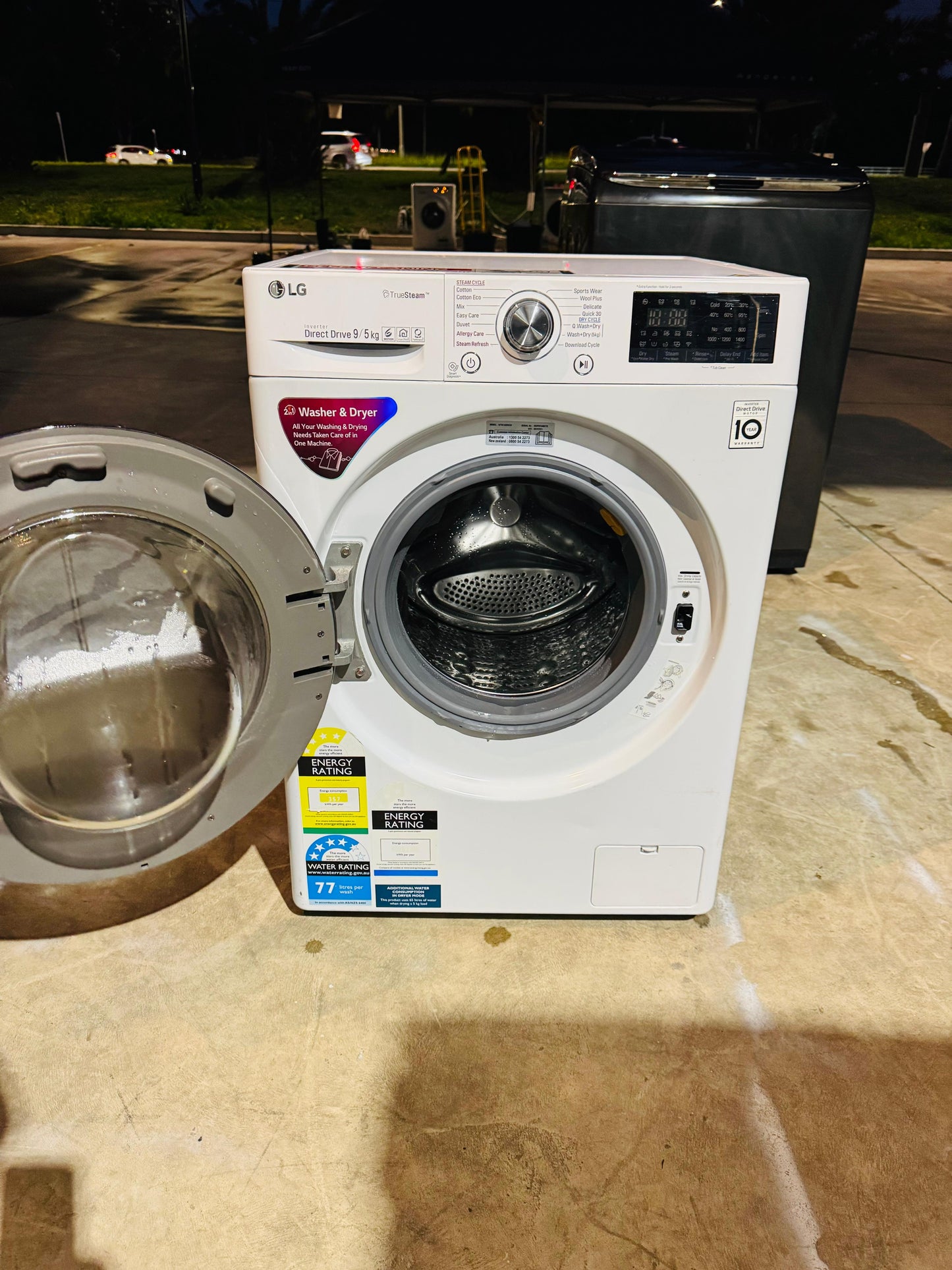 LG 9KGS FRONT LOADER WASHING MACHINE ONLY