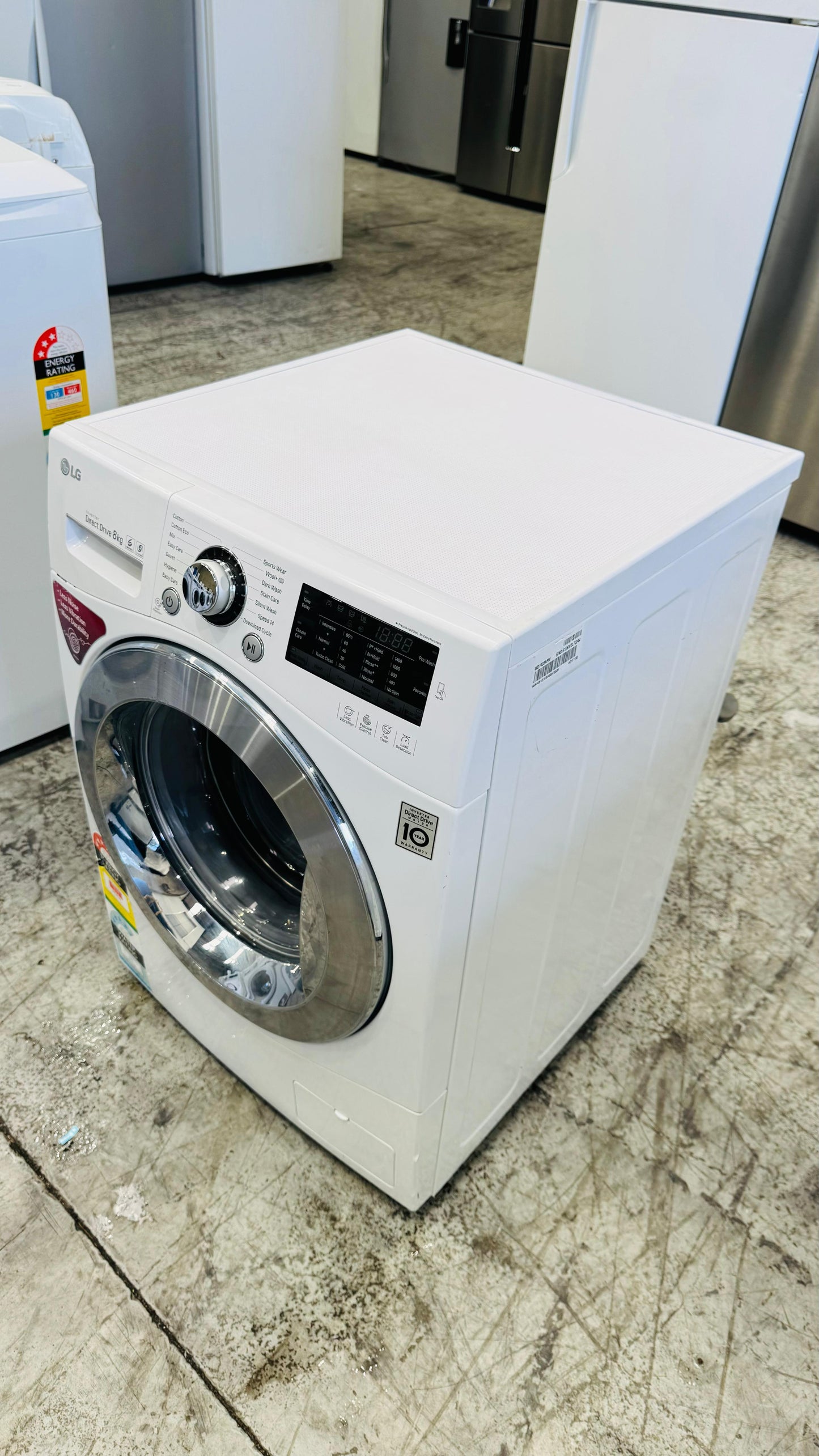 LG 8KGS FRONT LOADER WASHING MACHINE