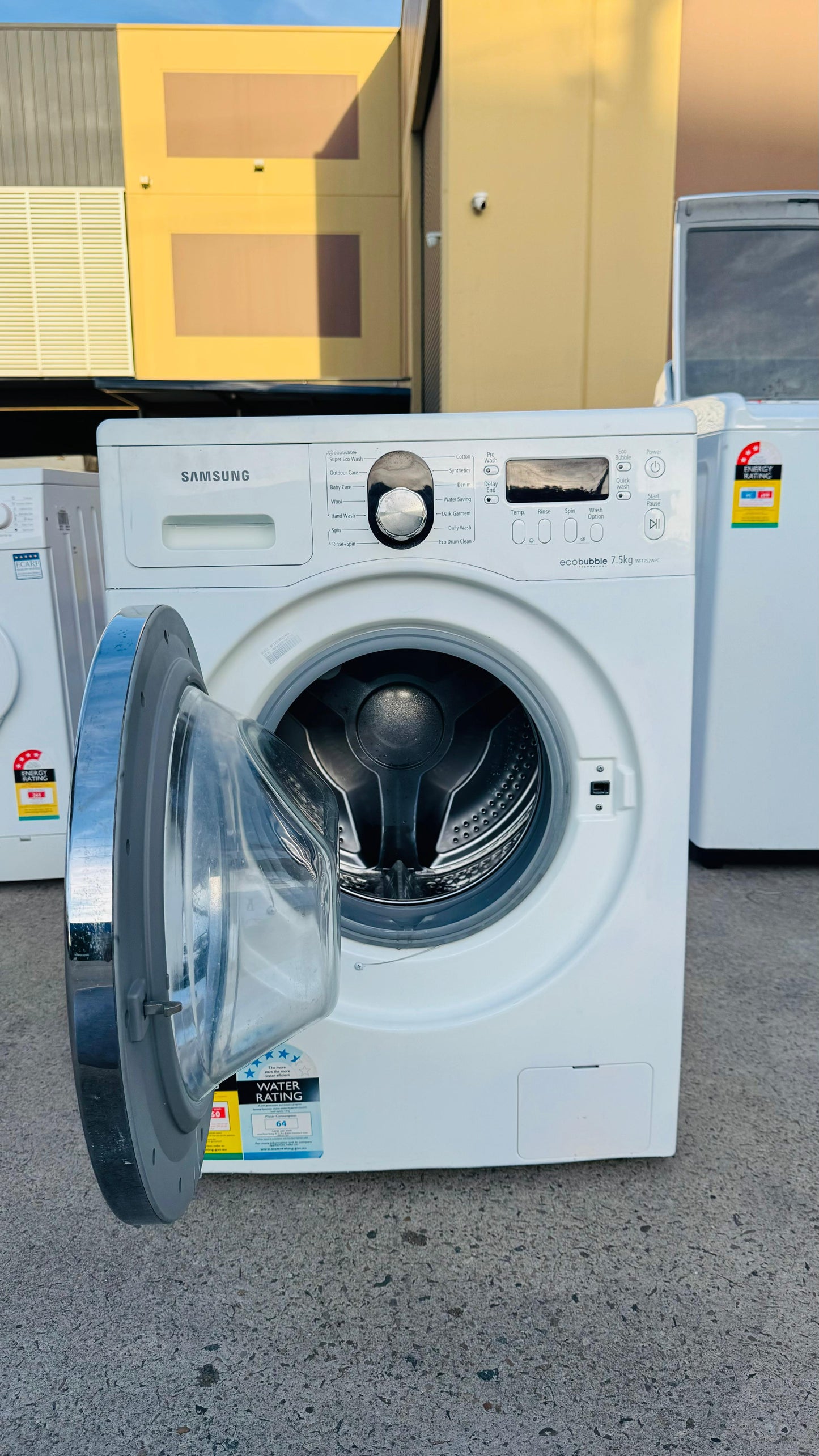 SAMSUNG 7.5KGS FRONT LOADER WASHING MACHINE