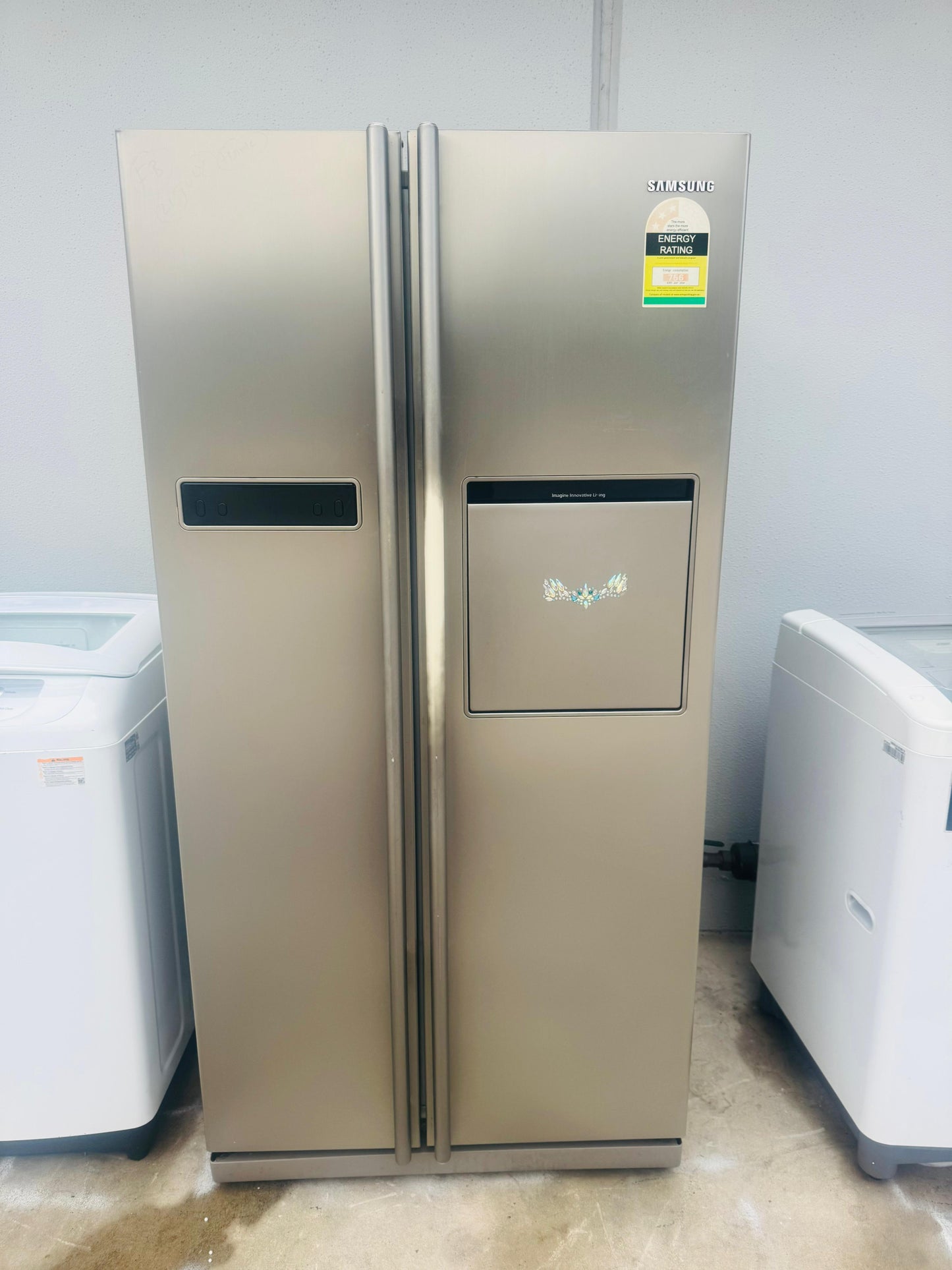 SAMSUNG 540 LITRES SIDE BY SIDE DOOR FRIDGE FREEZER