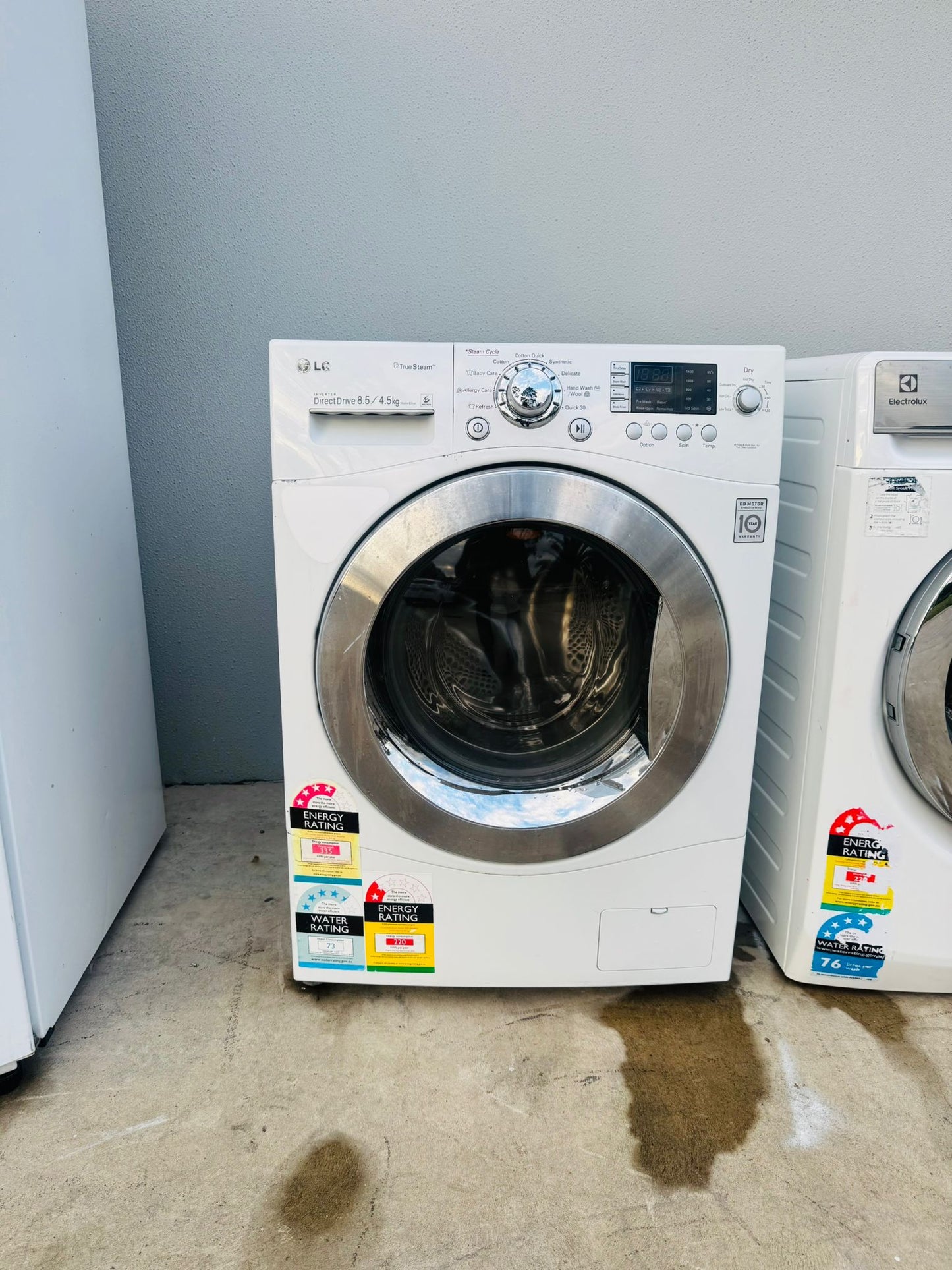 LG 8.5 KGS FRONT LOADER WASHING MACHINE