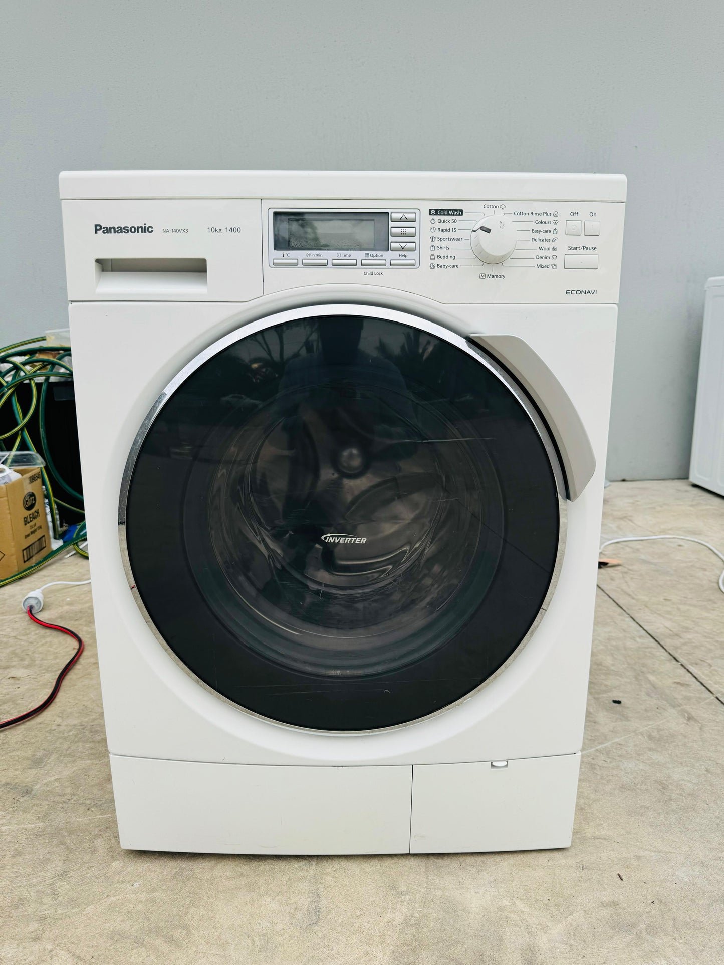 **PANASONIC 10KGS FRONT LOADER WASHING MACHINE**