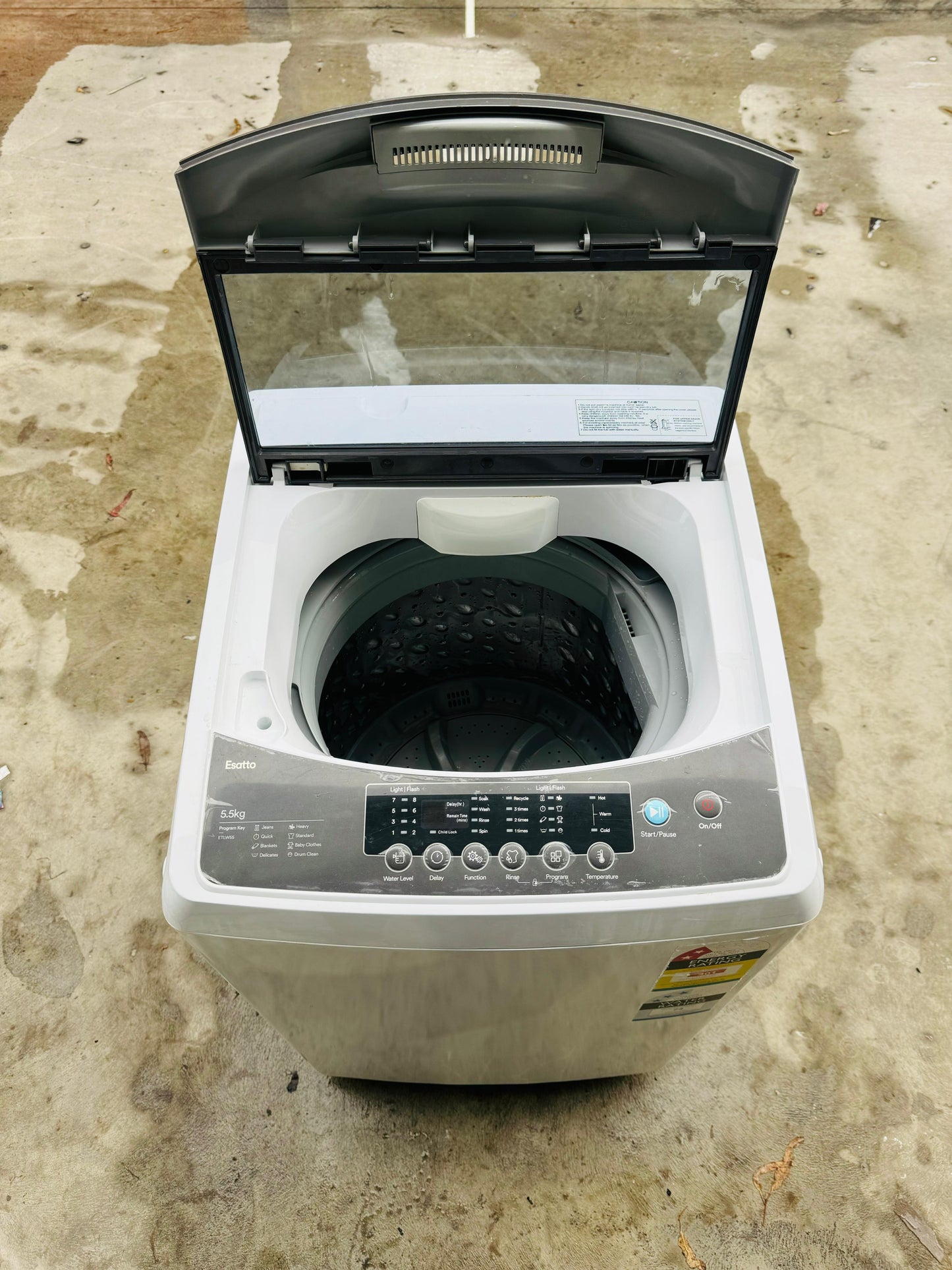 **ESATTO 5.5KGS TOP LOADER WASHING MACHINE**