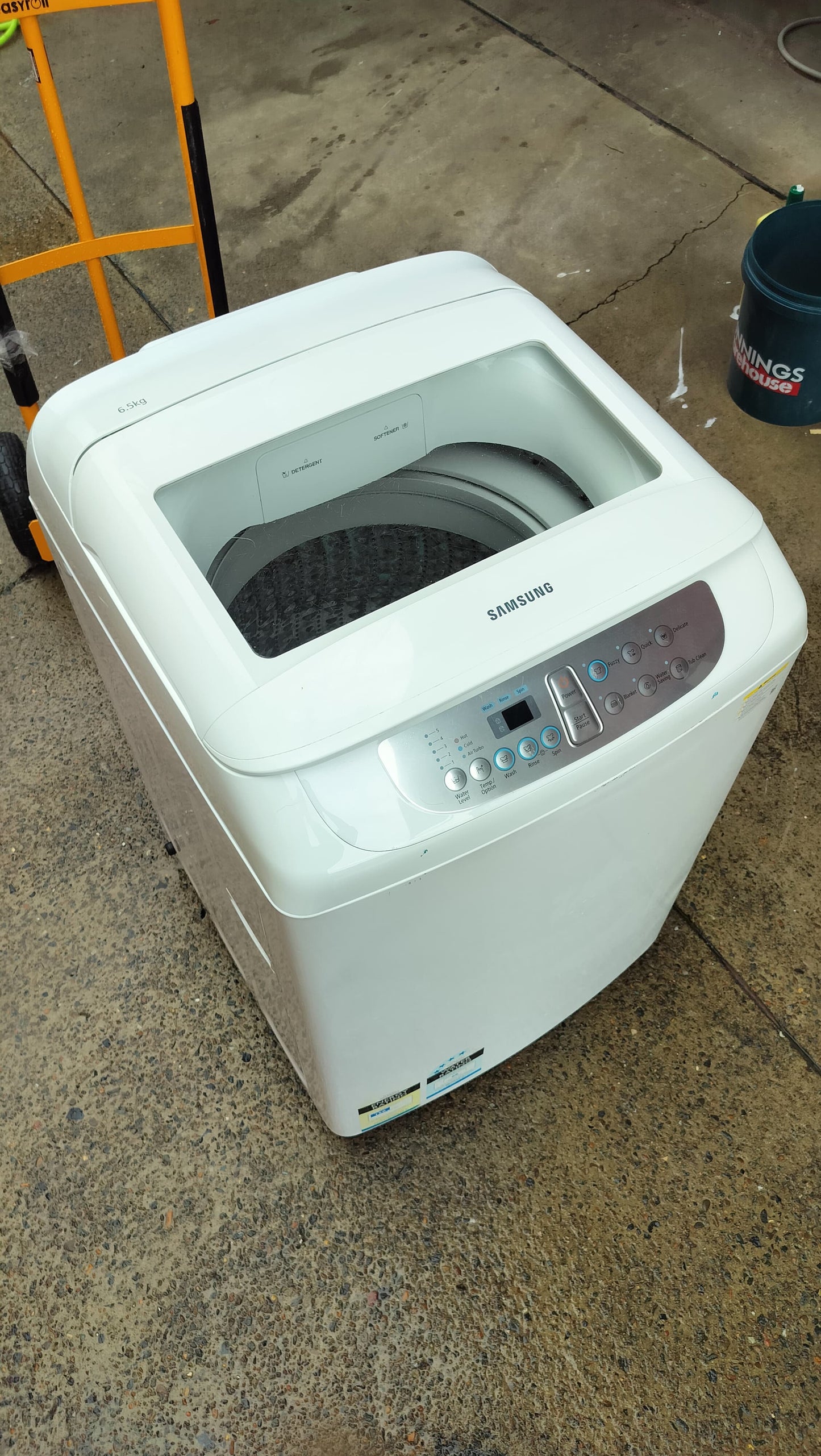 **SAMSUNG 6.5 KGS TOPLOADER WASHING MACHINE**