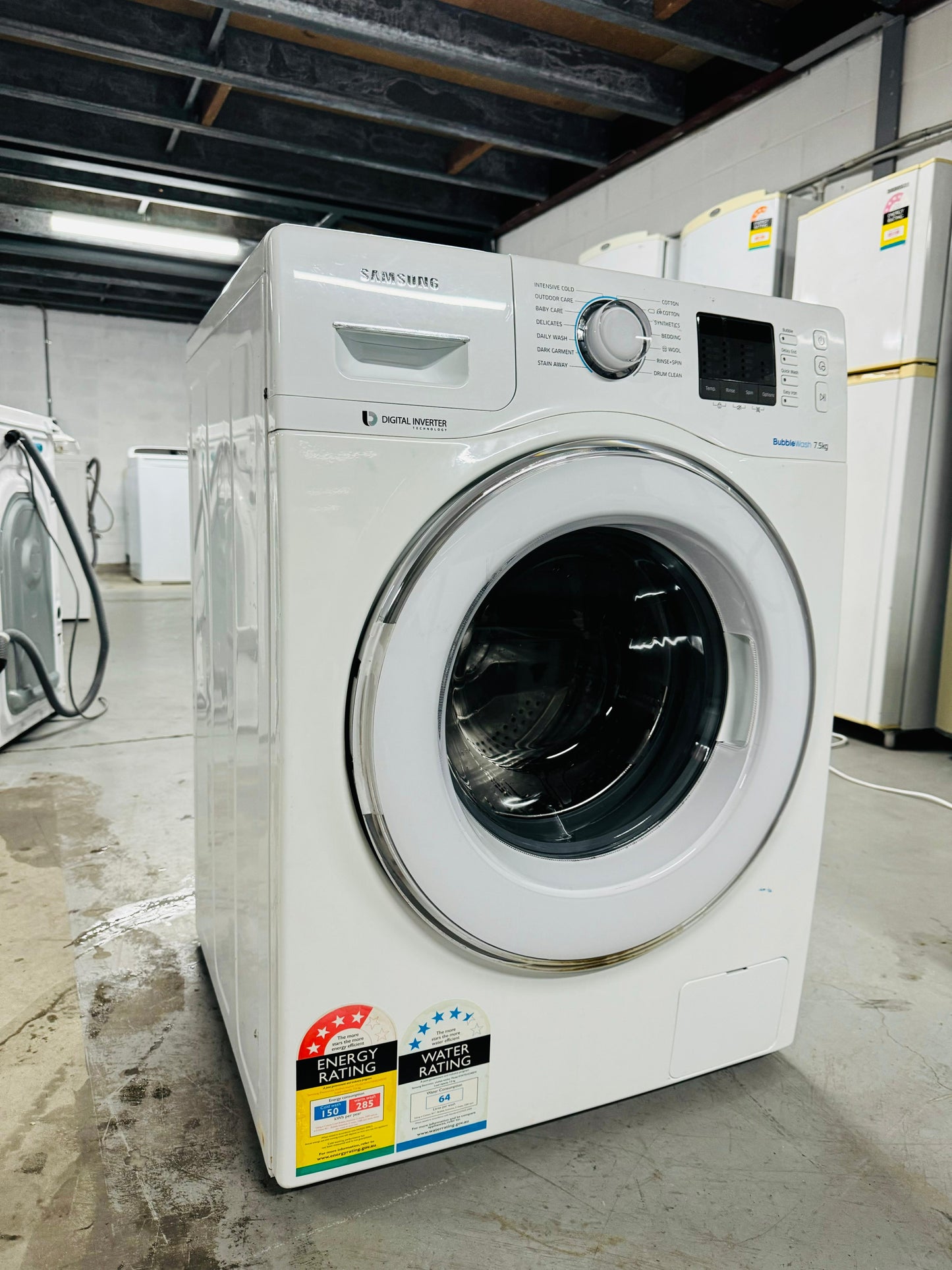 **SAMSUNG 7.5kg FRONT LOADER WASHING MACHINE**