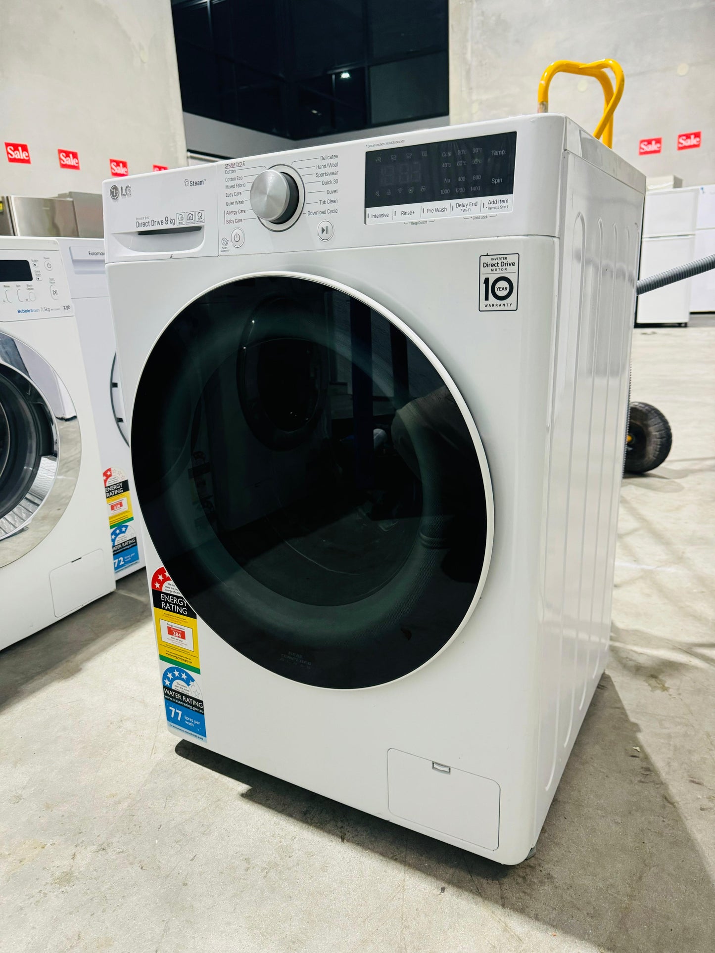 **LG 9KGS FRONT LOADER WASHING MACHINE**