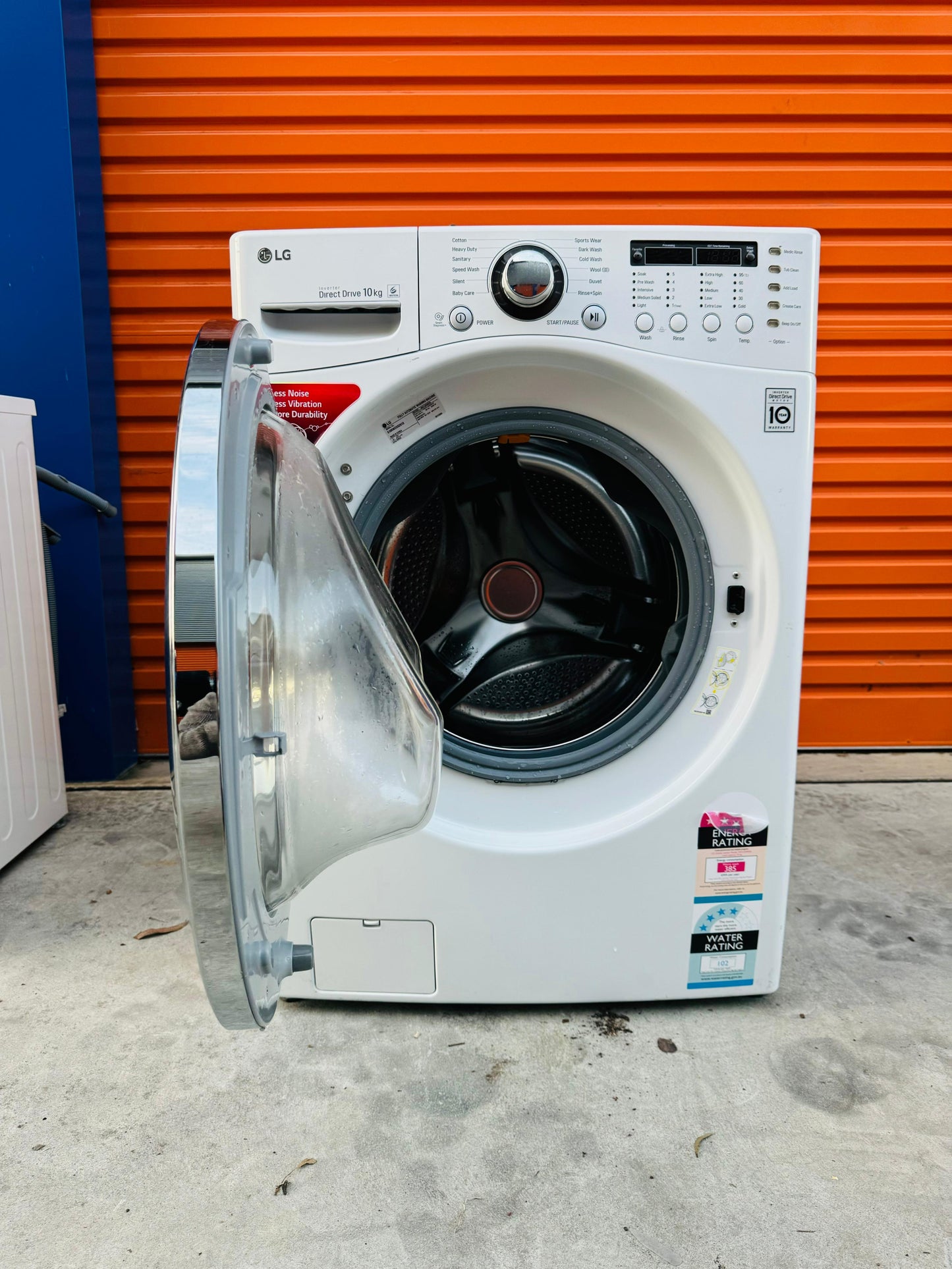 **LG 10KGS FRONT LOADER HEAVY DUTY WASHING MACHINE**