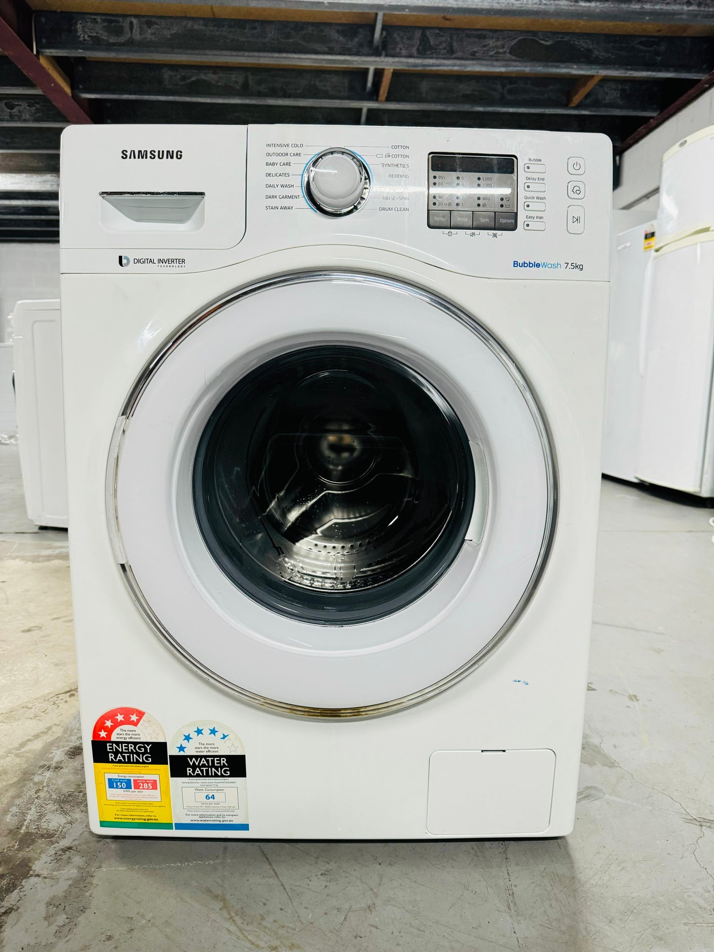 **SAMSUNG 7.5kg FRONT LOADER WASHING MACHINE**