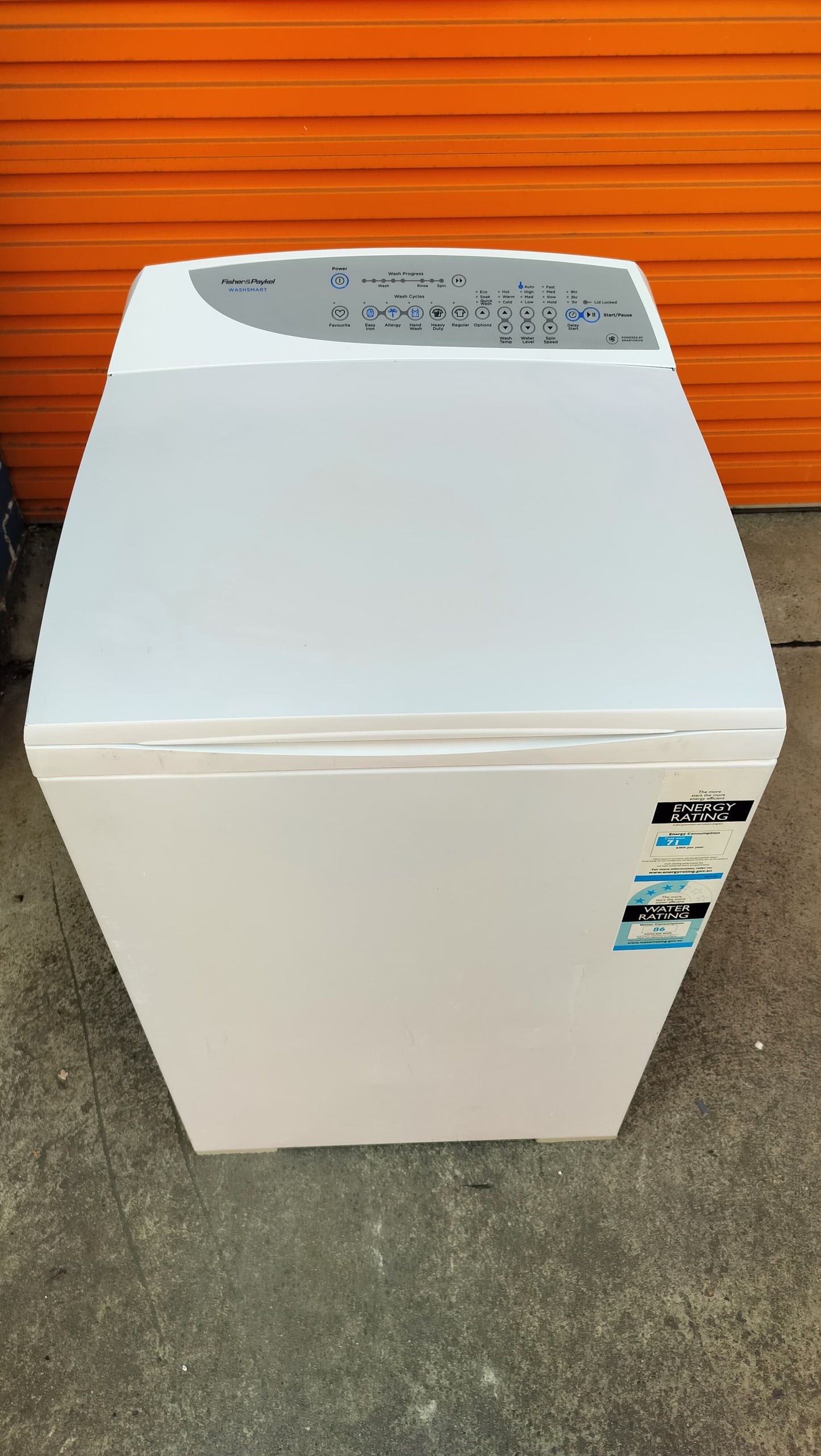 **FISHER & PAYKEL 7 KGS TOP LOADER WASHING MACHINE**