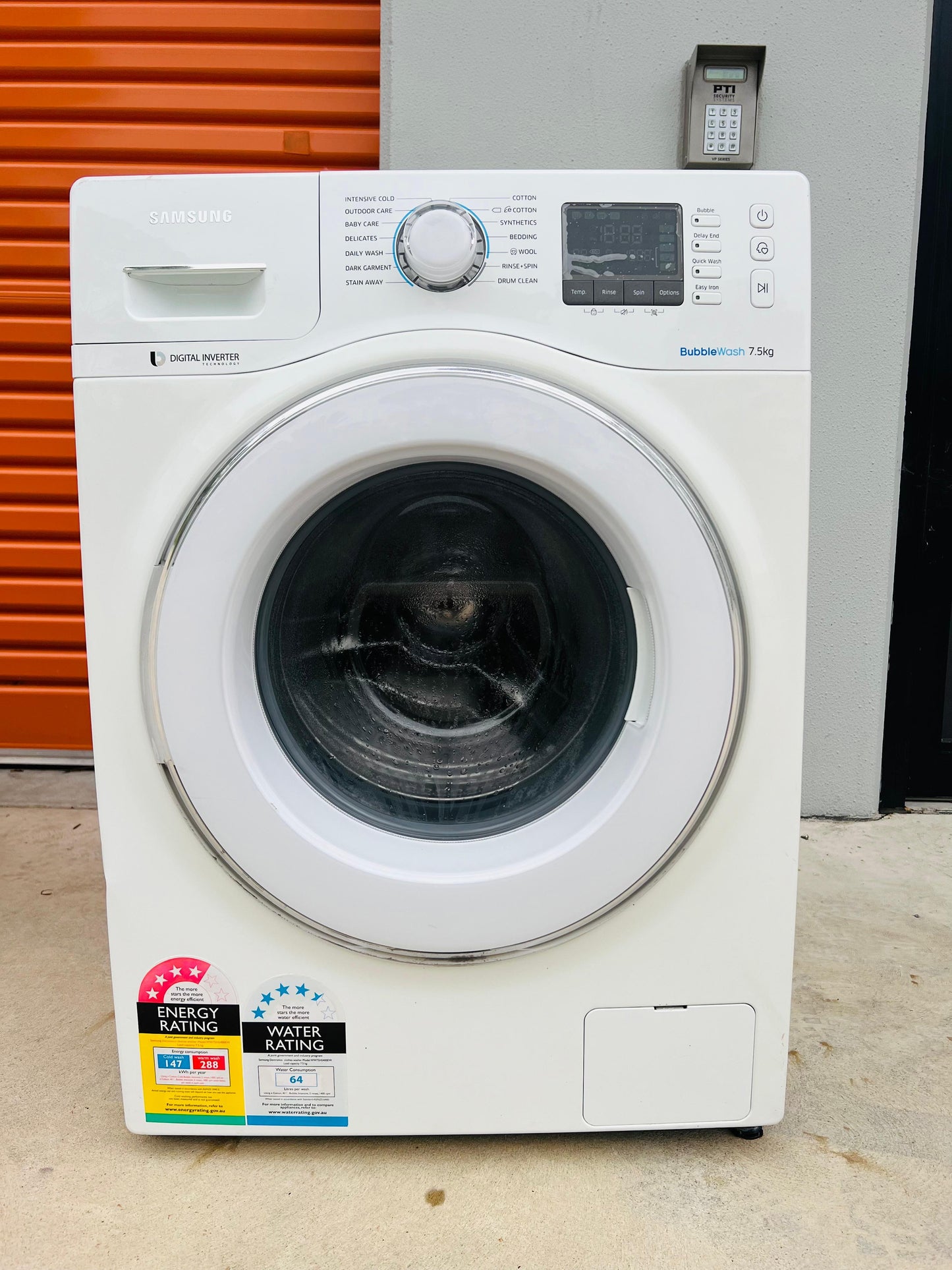 **SAMSUNG 7.5KGS FRONT LOADER WASHING MACHINE**