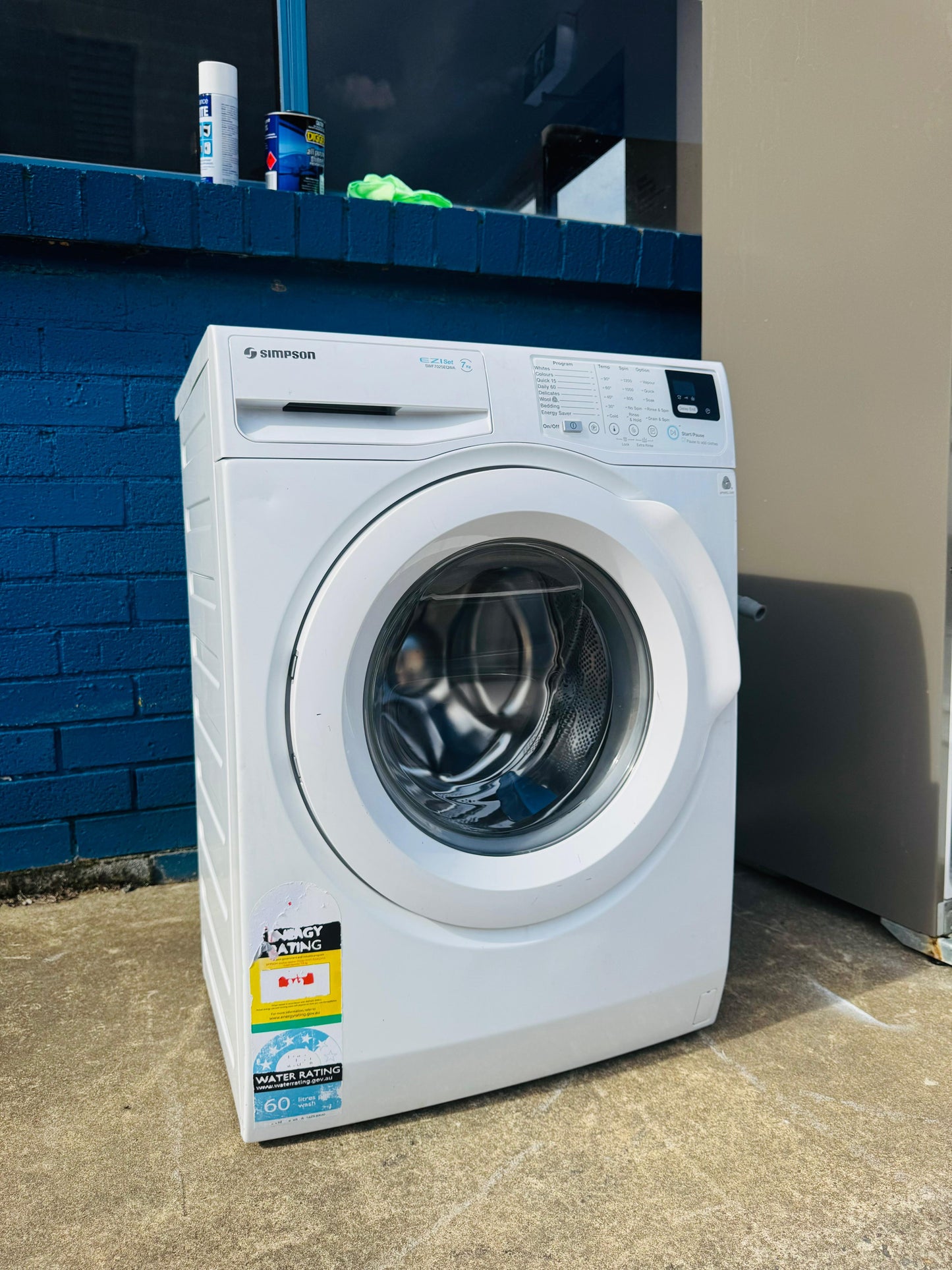 **SIMPSON 7KGS FRONT LOADER WASHING MACHINE**