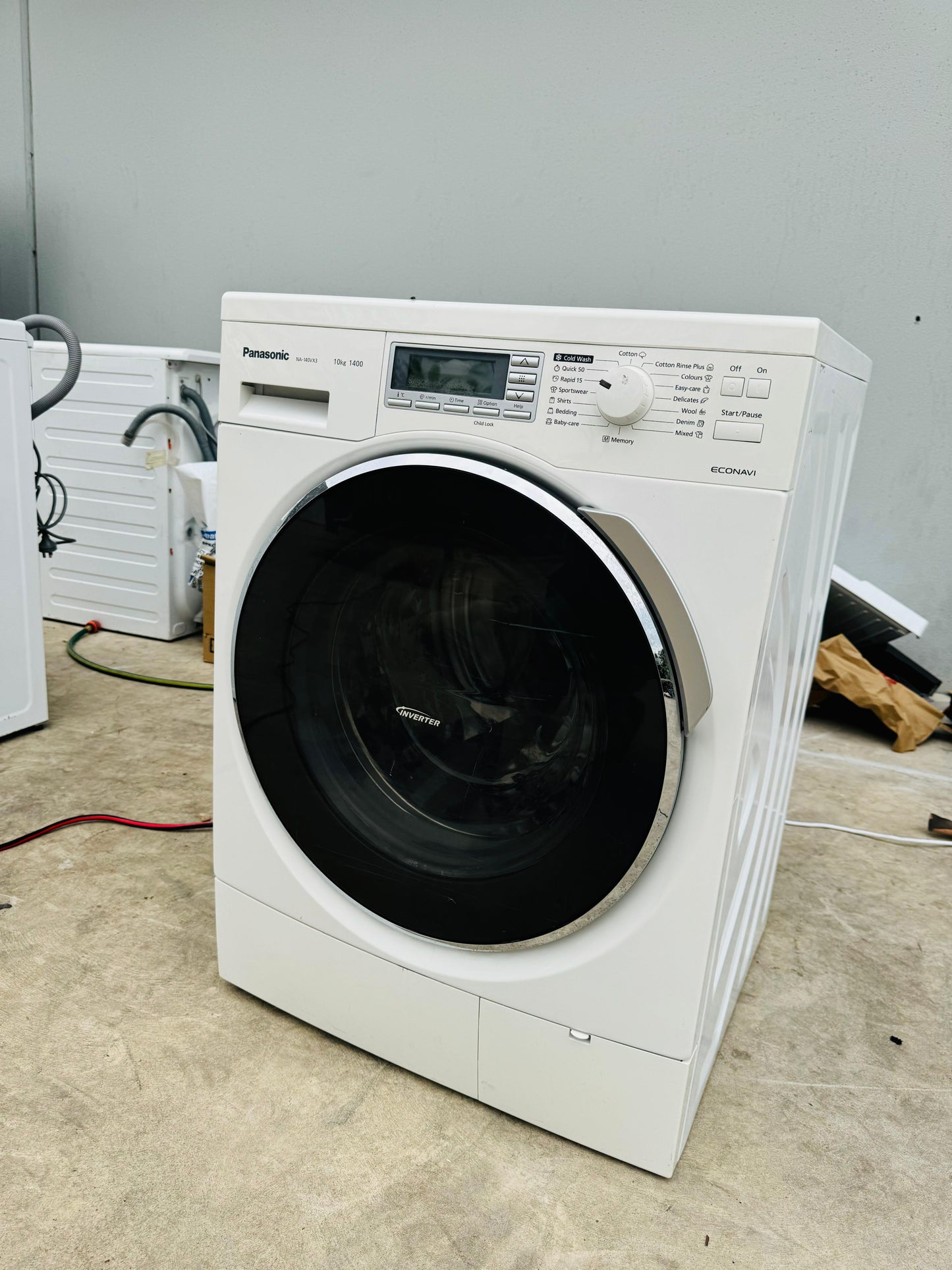 **PANASONIC 10KGS FRONT LOADER WASHING MACHINE**