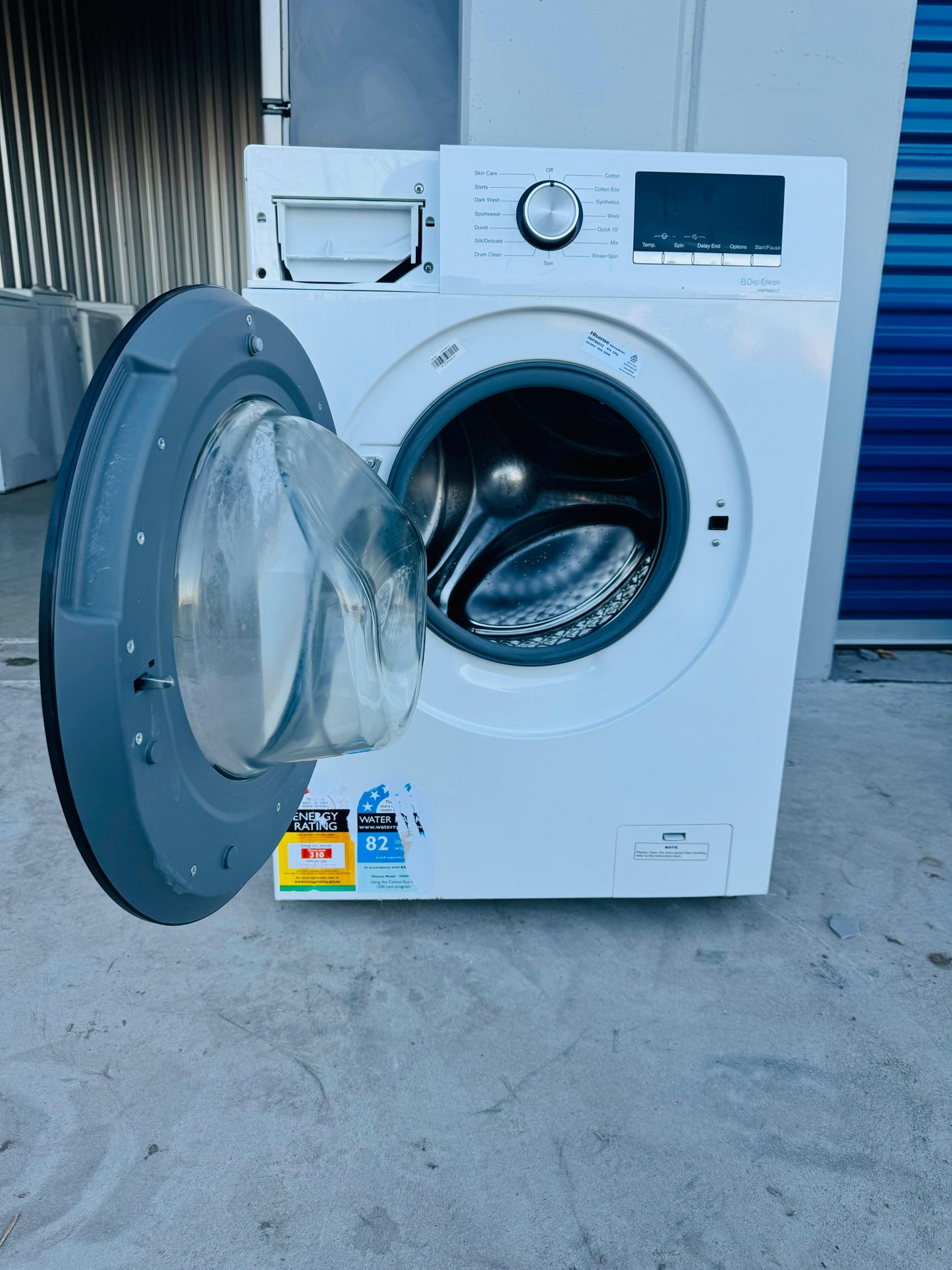 **HISENSE 8KGS FRONT LOADER WASHING MACHINE**