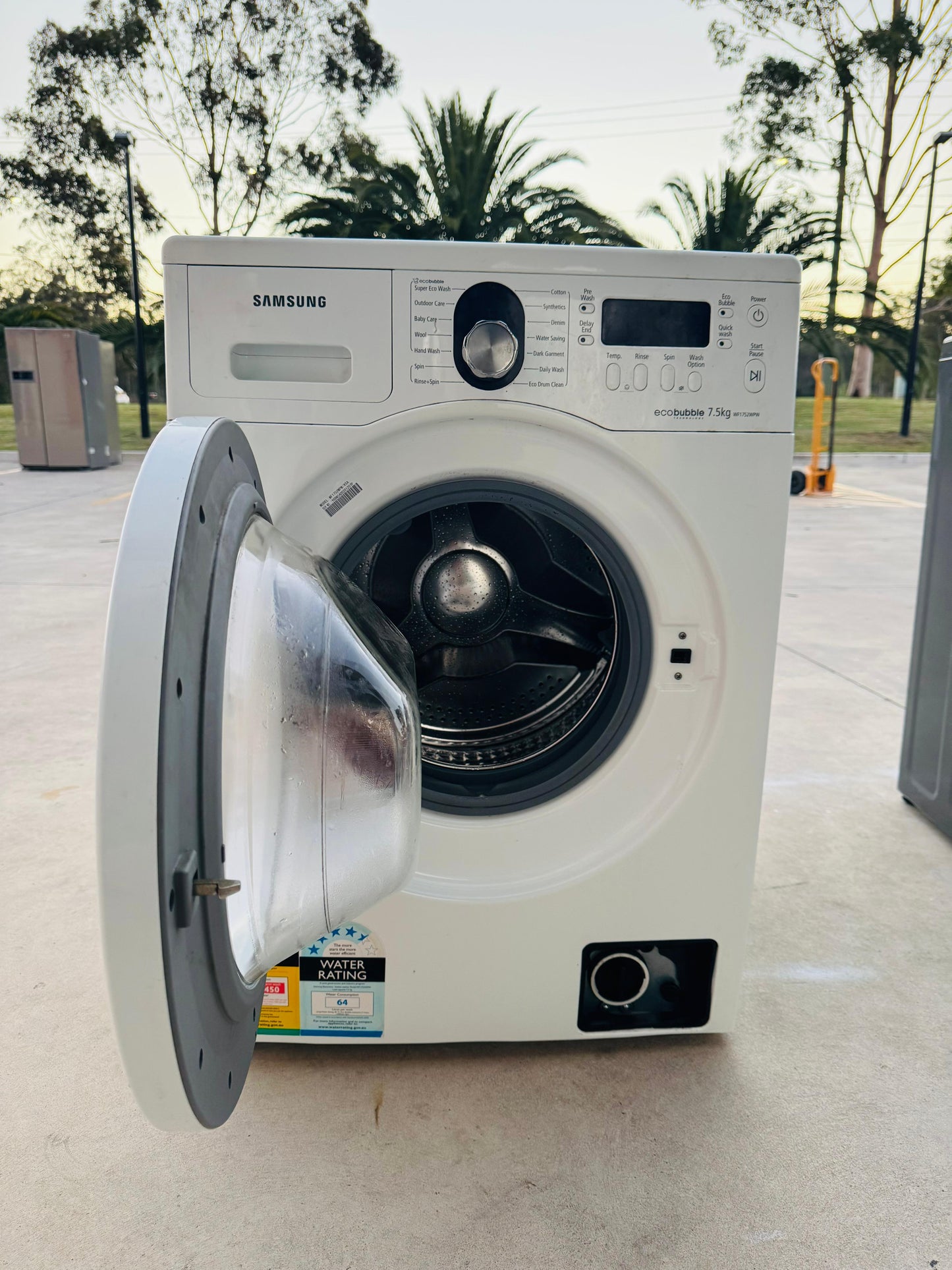 **SAMSUNG 7.5KGS FRONT LOADER WASHING MACHINE**