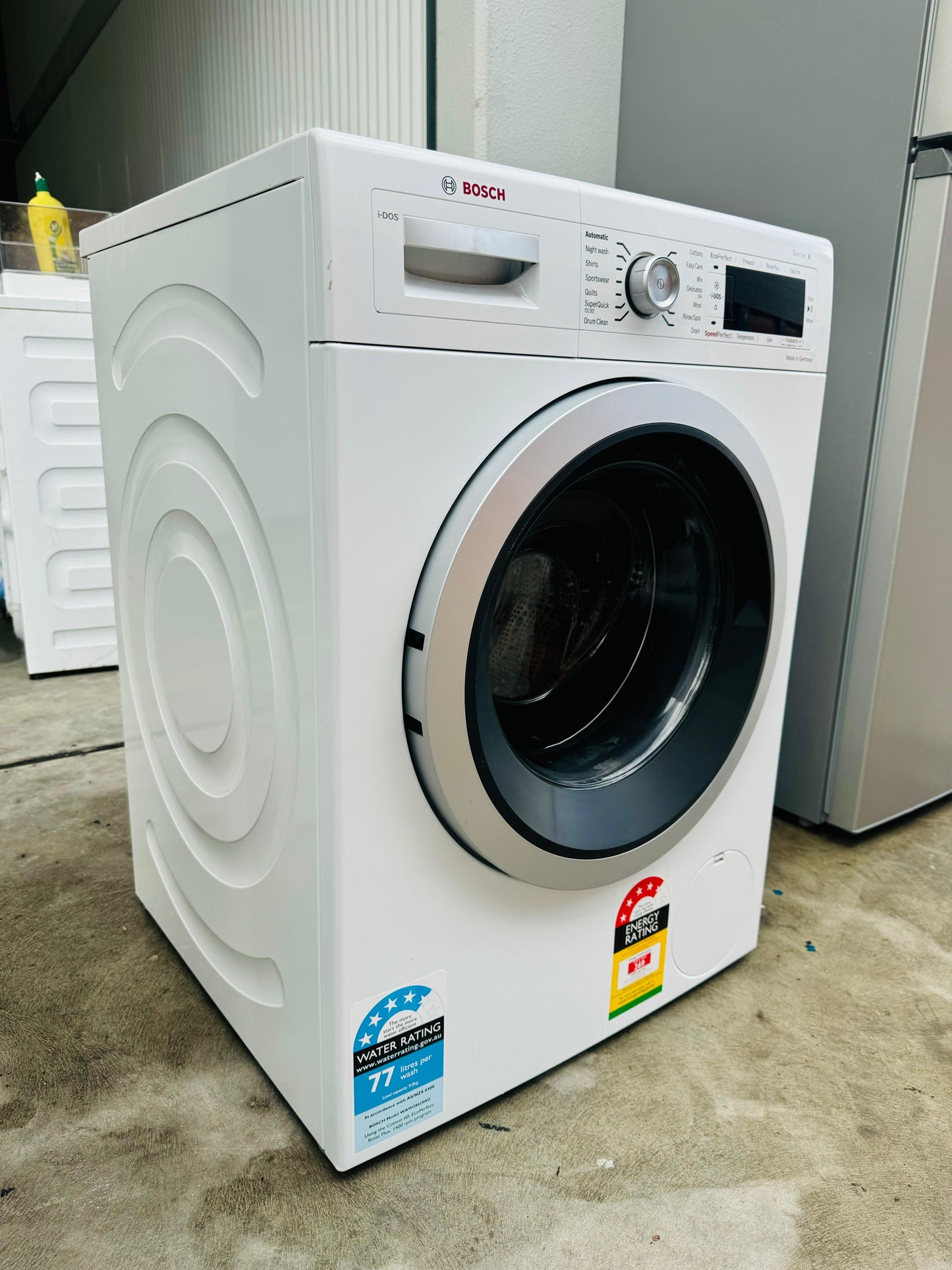 **BOSCH 9KGS FRONT LOADER WASHING MACHINE**