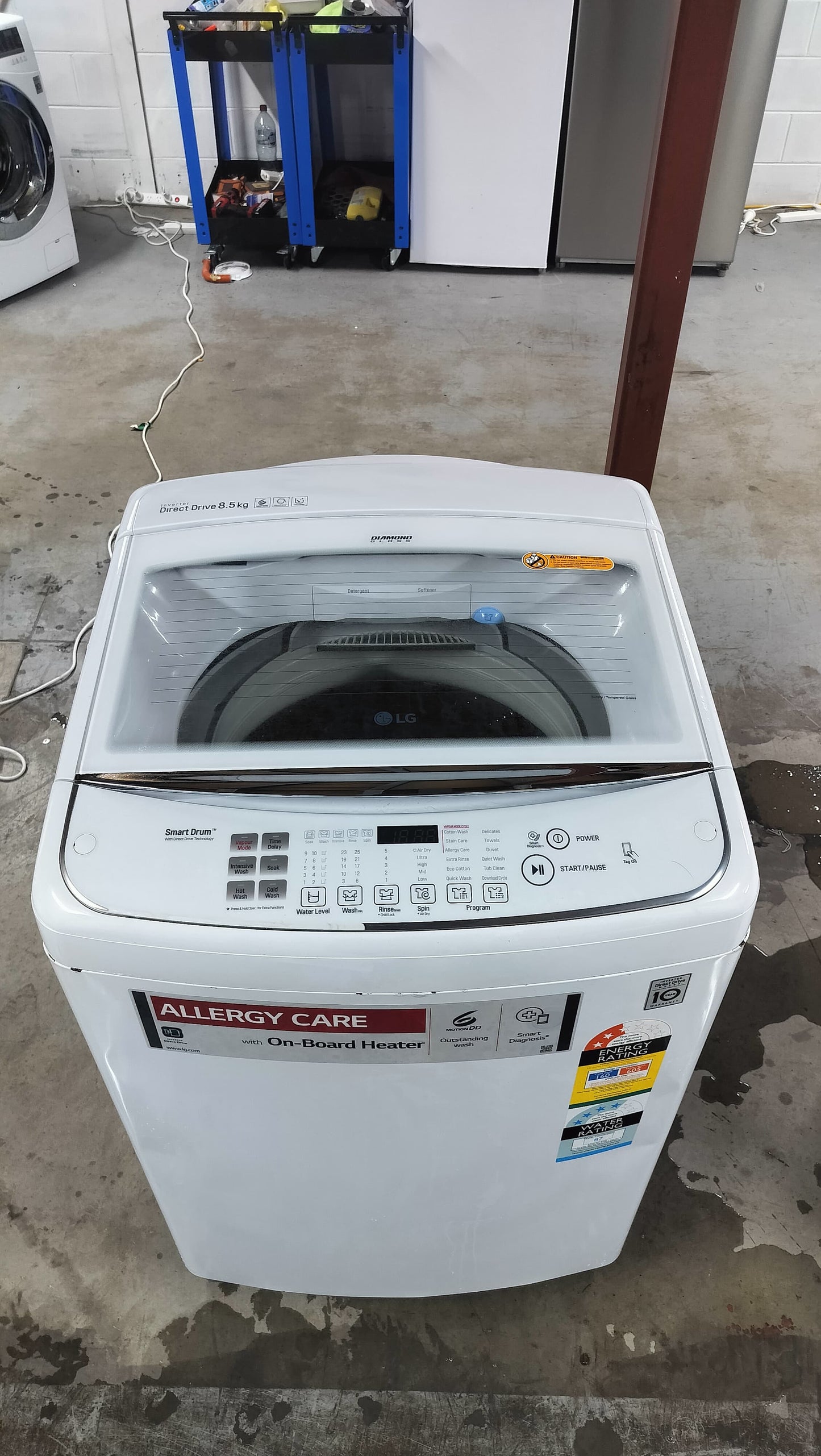 **LG 8.5 KGS TOPLOADER WASHING MACHINE**