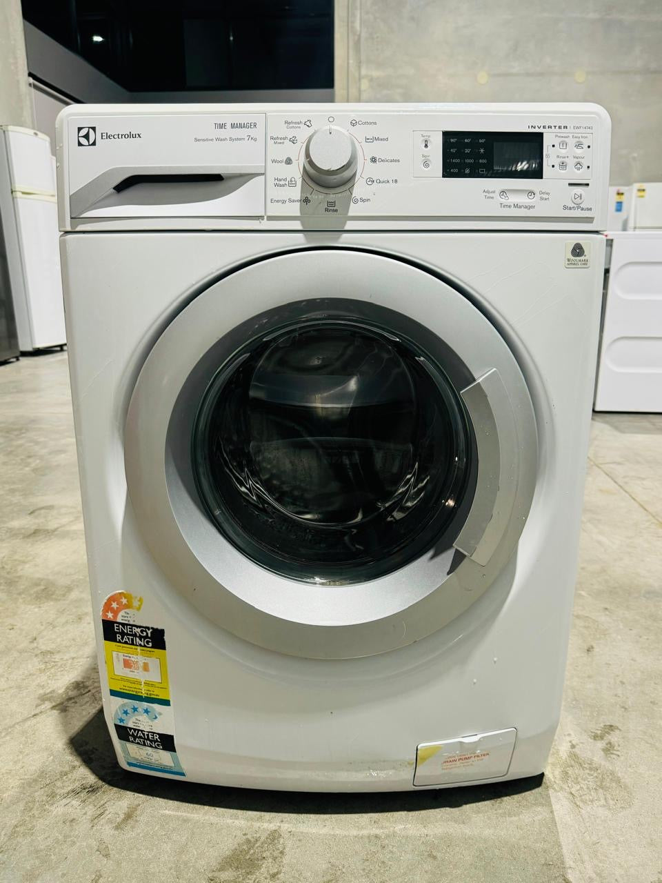 **ELECTROLUX 7KGS FRONT LOADER WASHING MACHINE**