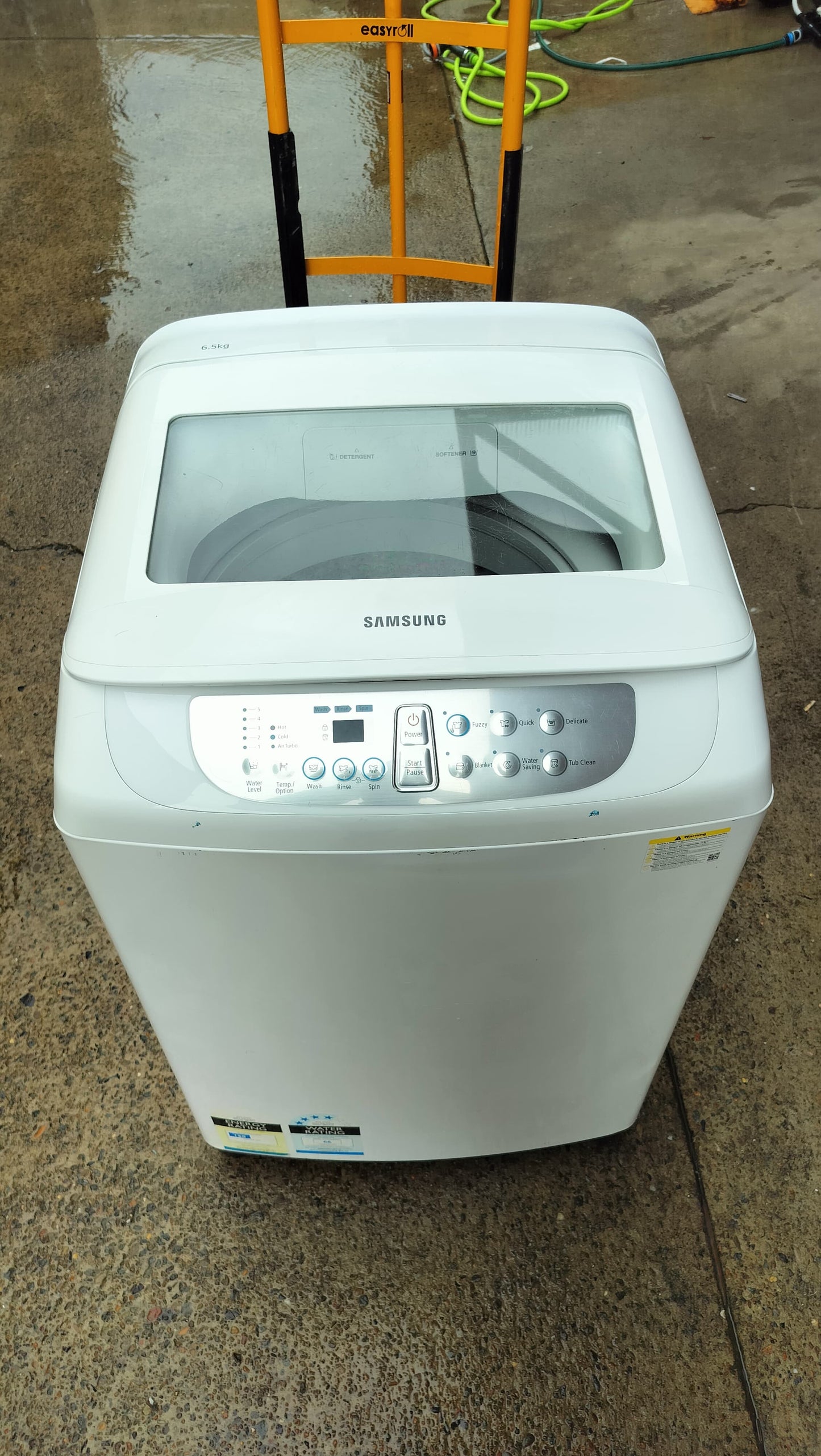 **SAMSUNG 6.5 KGS TOPLOADER WASHING MACHINE**