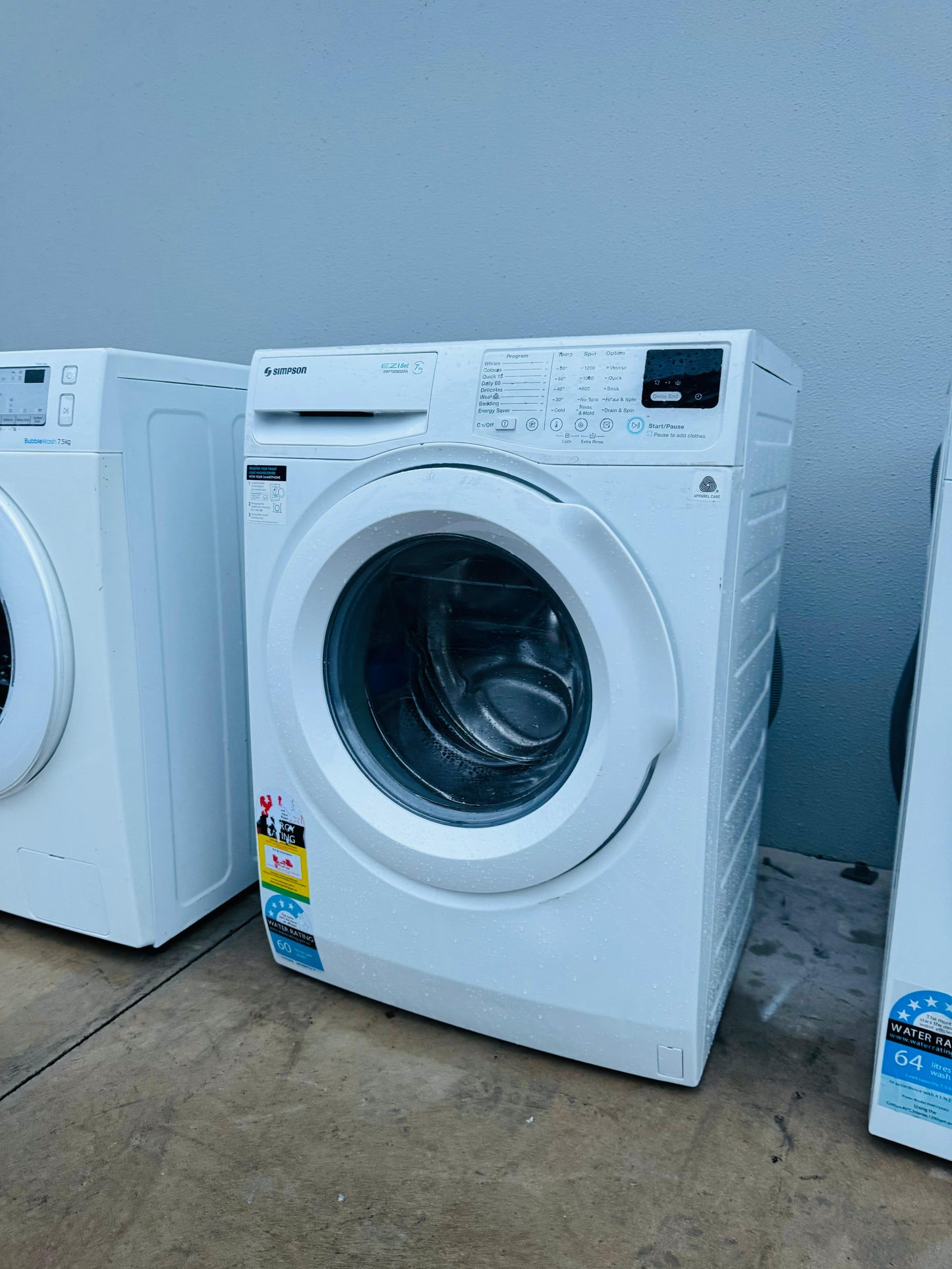 **SIMPSON 7KGS FRONT LOADER WASHING MACHINE**