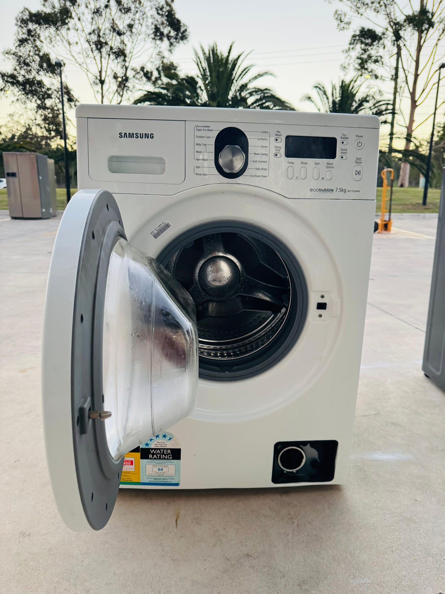 **SAMSUNG 7.5KGS FRONT LOADER WASHING MACHINE**