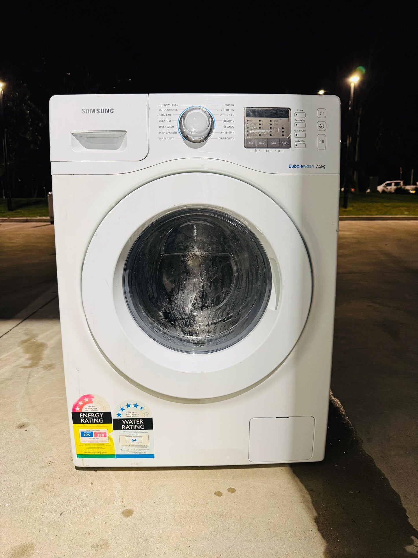 **SAMSUNG 7.5KGS FRONT LOADER WASHING MACHINE**