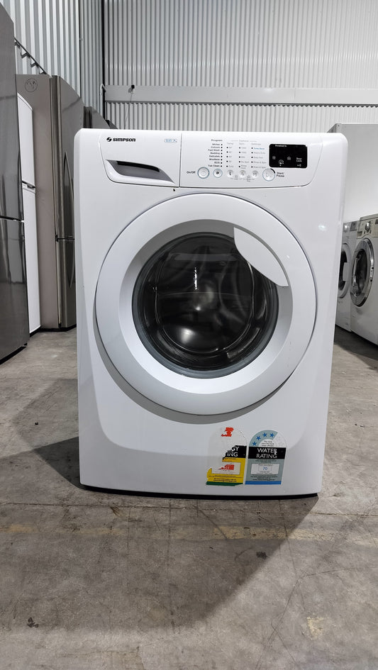 **SIMPSON 7kg FRONT LOADER WASHING MACHINE**