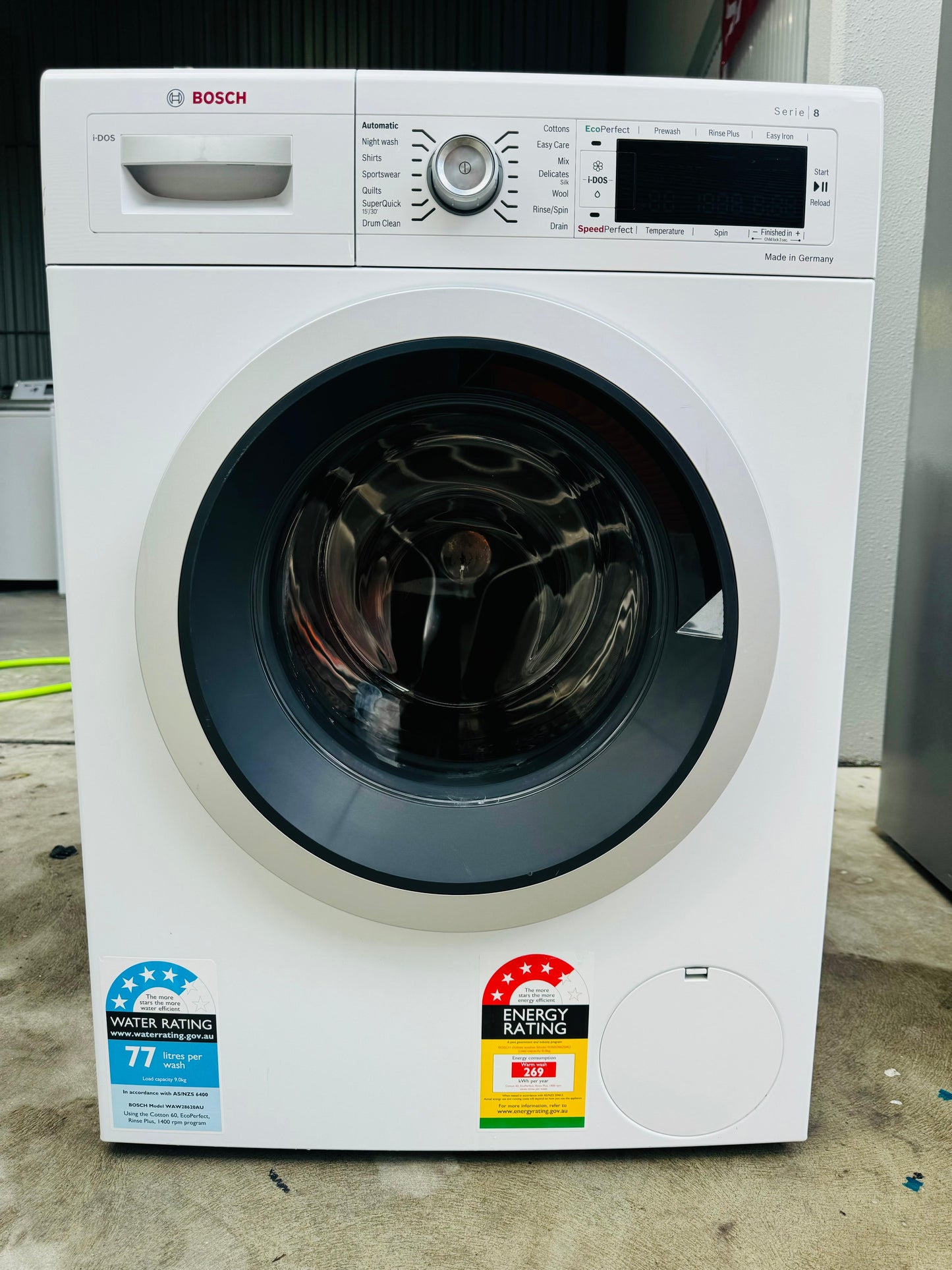 **BOSCH 9KGS FRONT LOADER WASHING MACHINE**