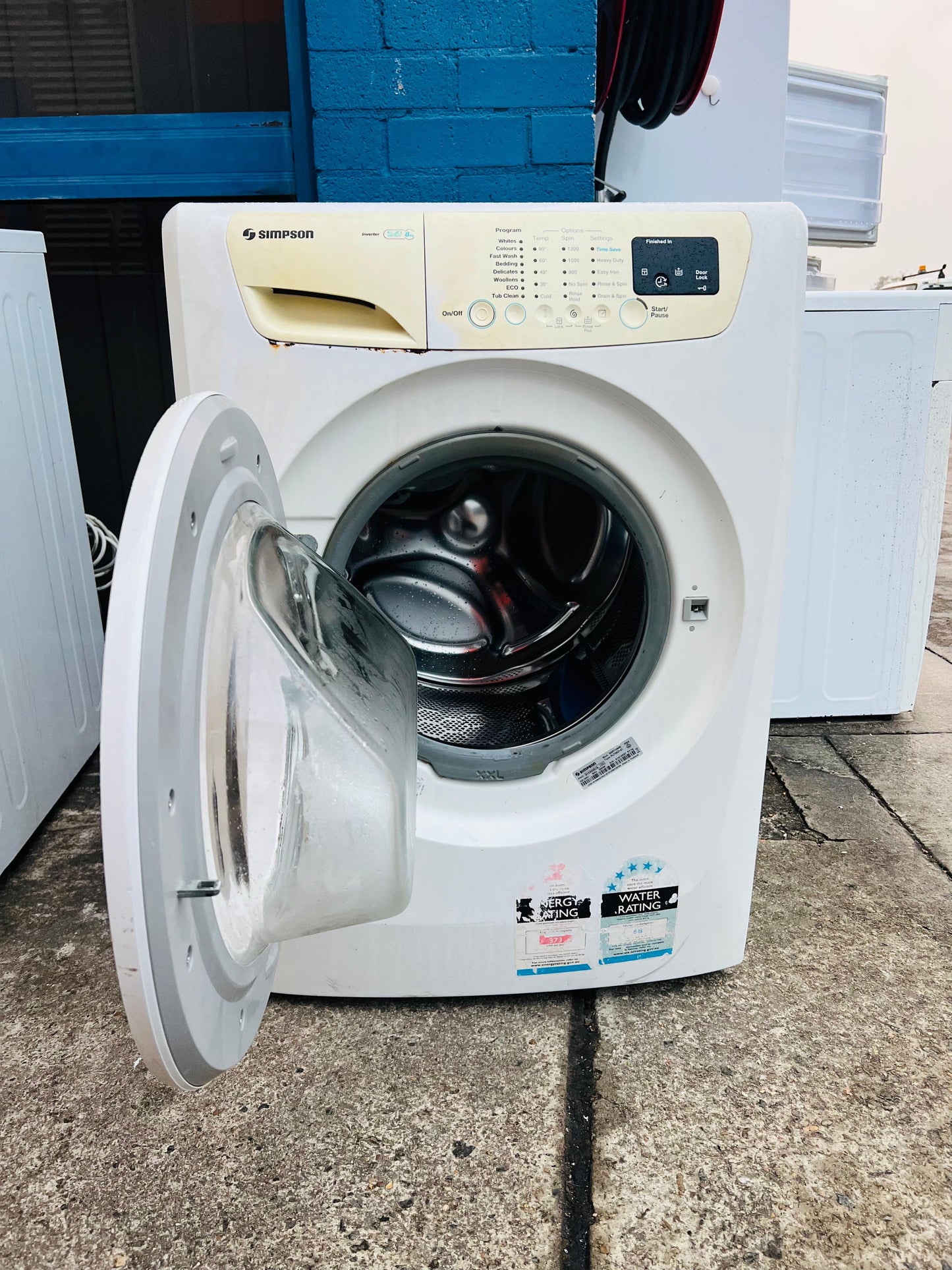 **SIMPSON 8KGS FRONT LOADER WASHING MACHINE**