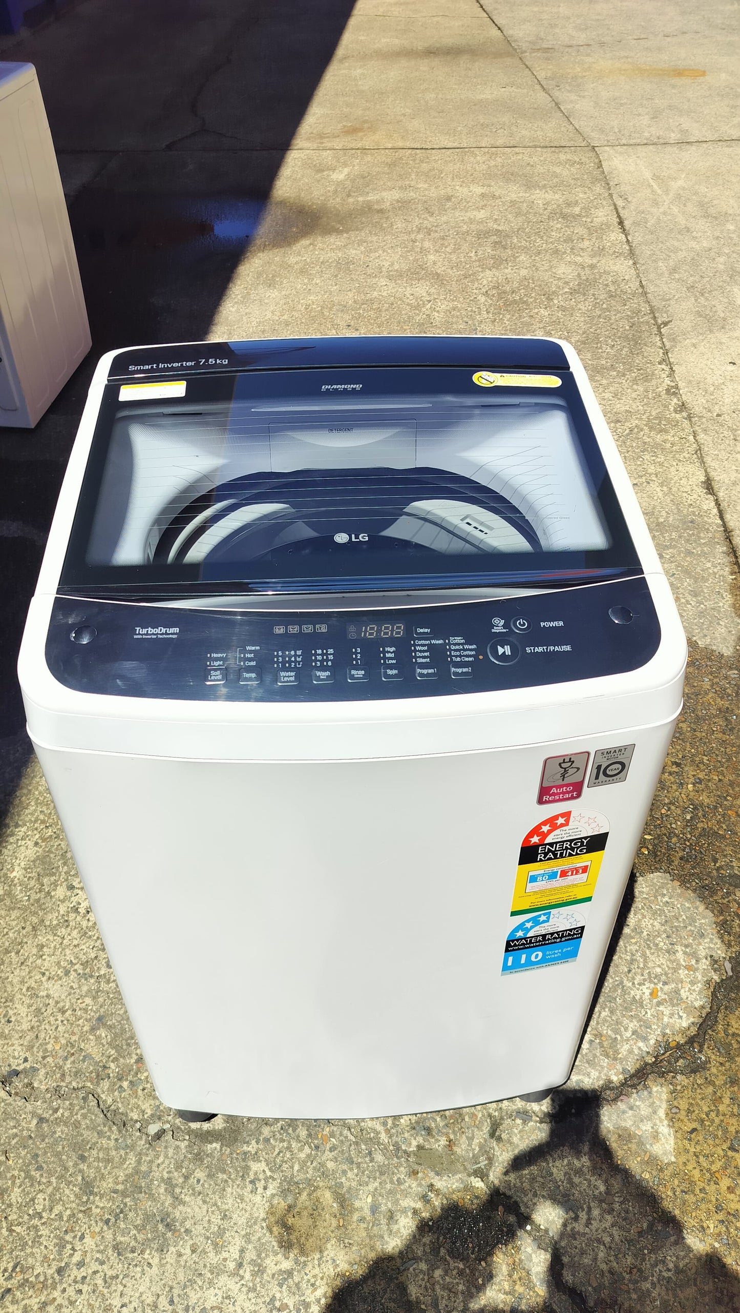 **LG 7.5kg TOP LOADER WASHING MACHINE**