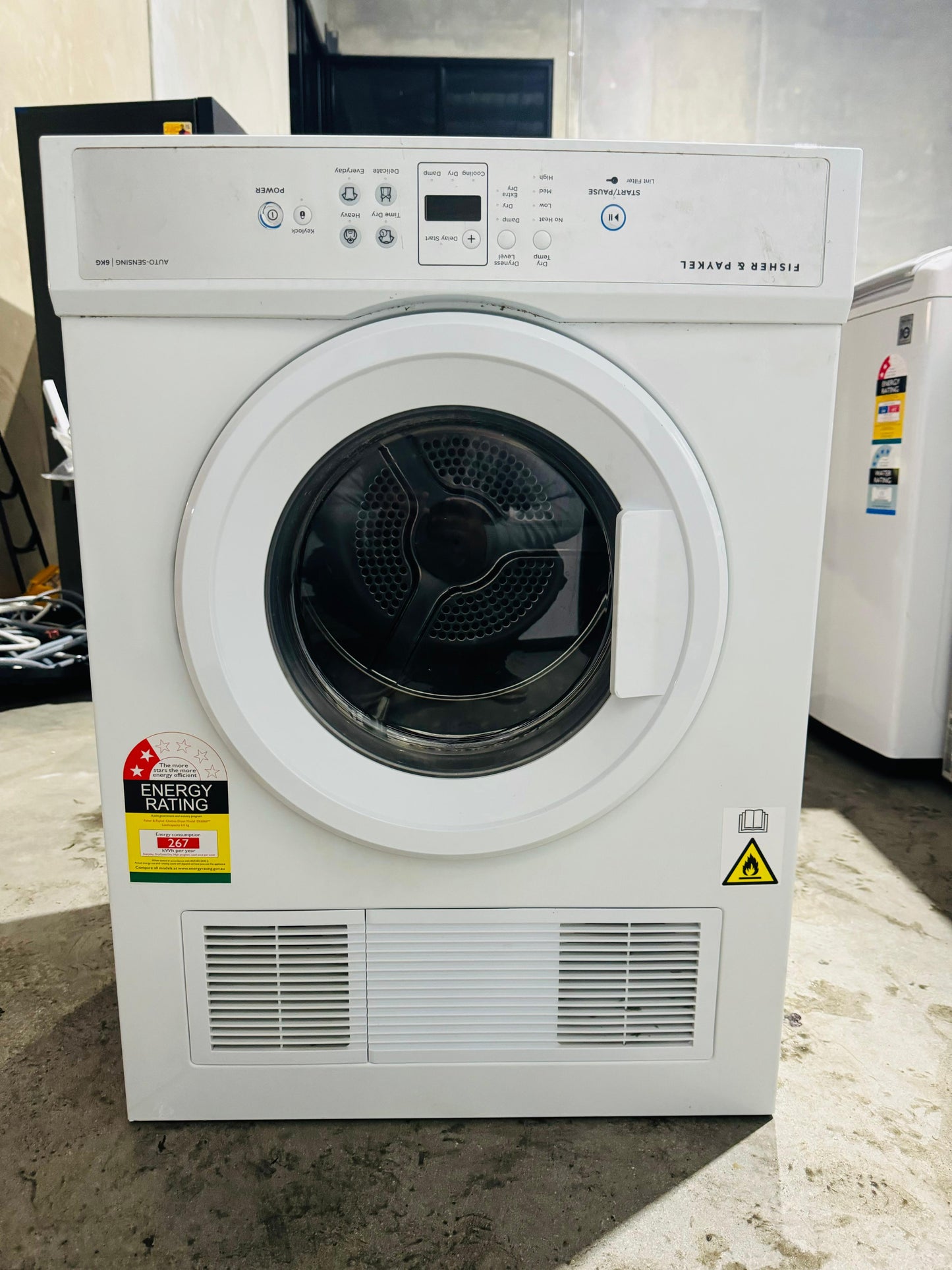 **FISHER & PAYKEL 6KGS DRYER**