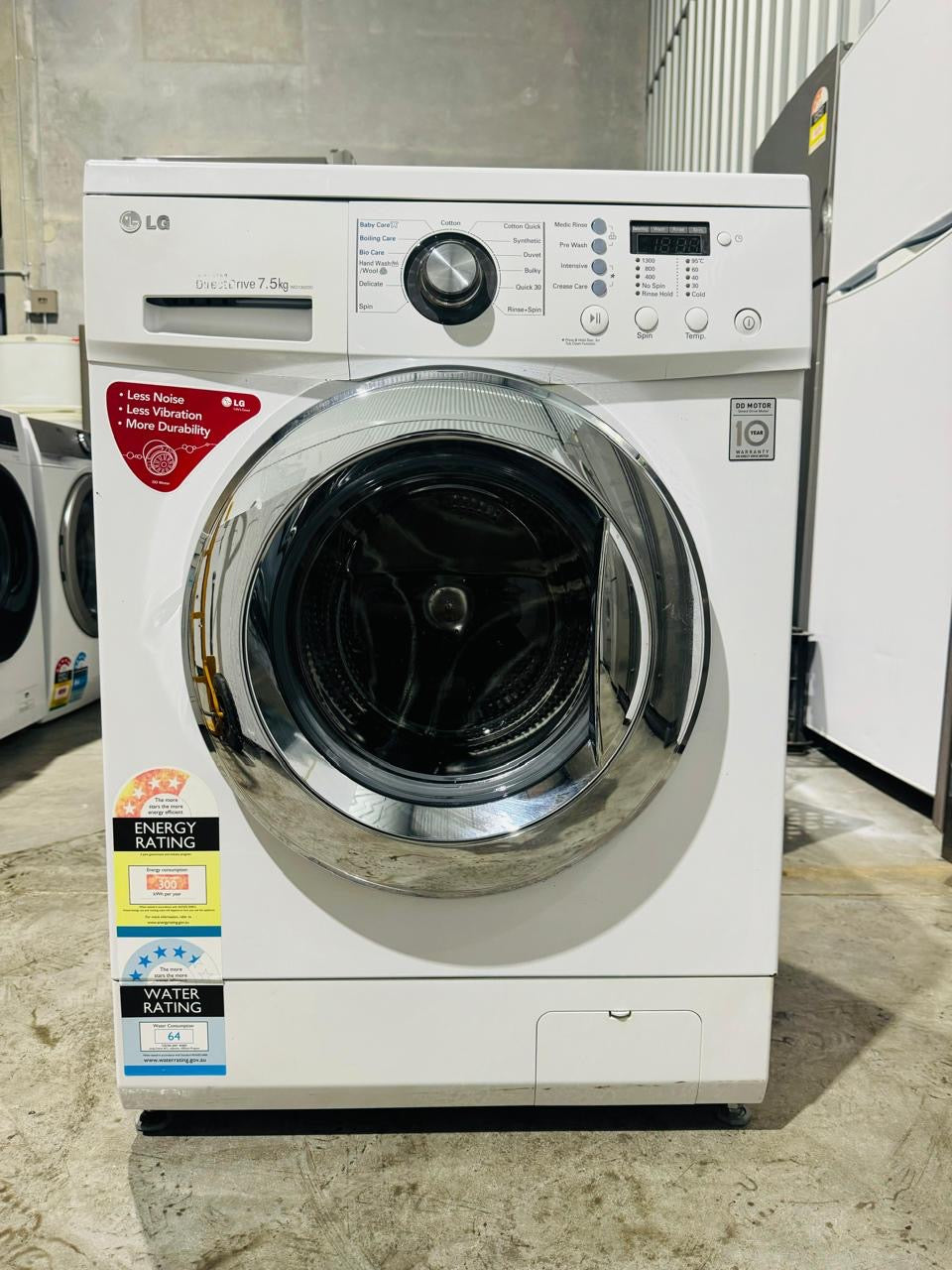 **LG 7.5KGS FRONT LOADER WASHING MACHINE**