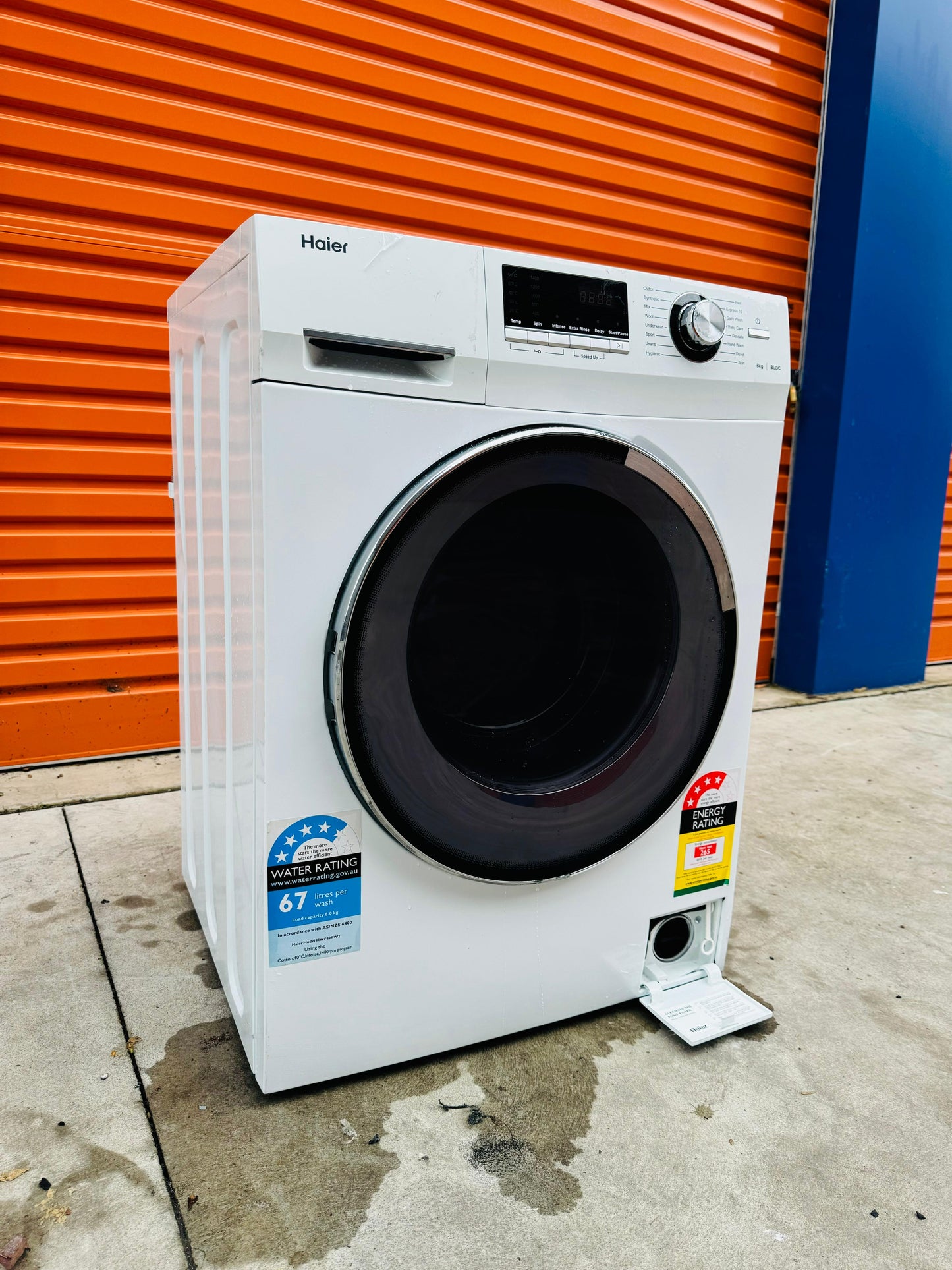 **HAIER 8KGS FRONT LOADER WASHING MACHINE**