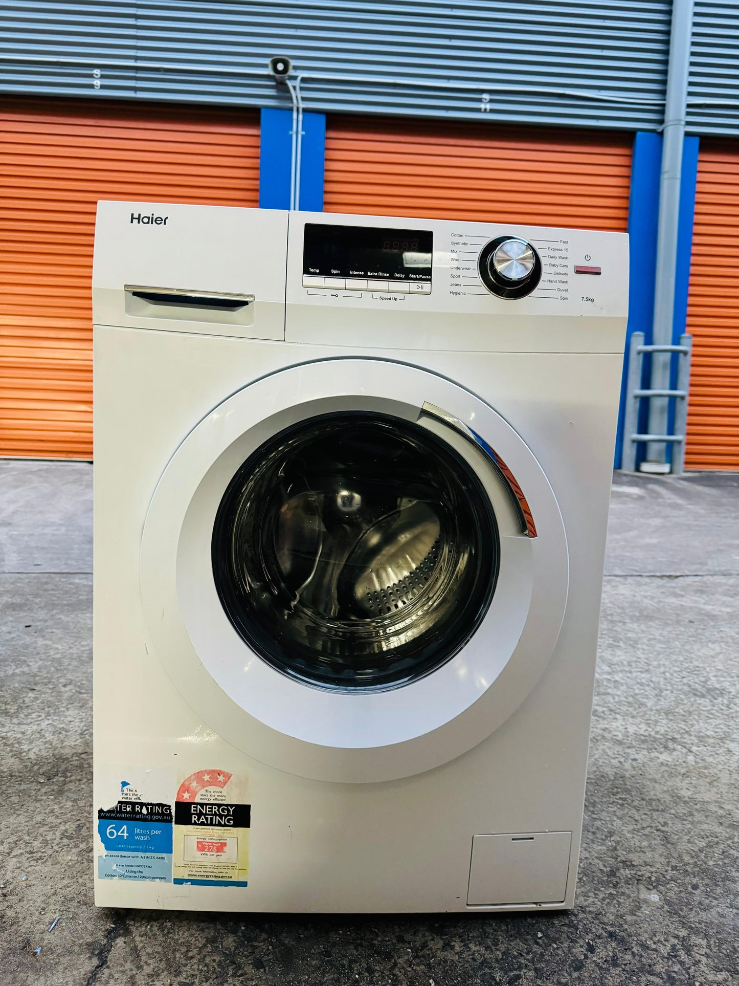 **HAIER 7.5kg FRONT LOADER WASHING MACHINE**