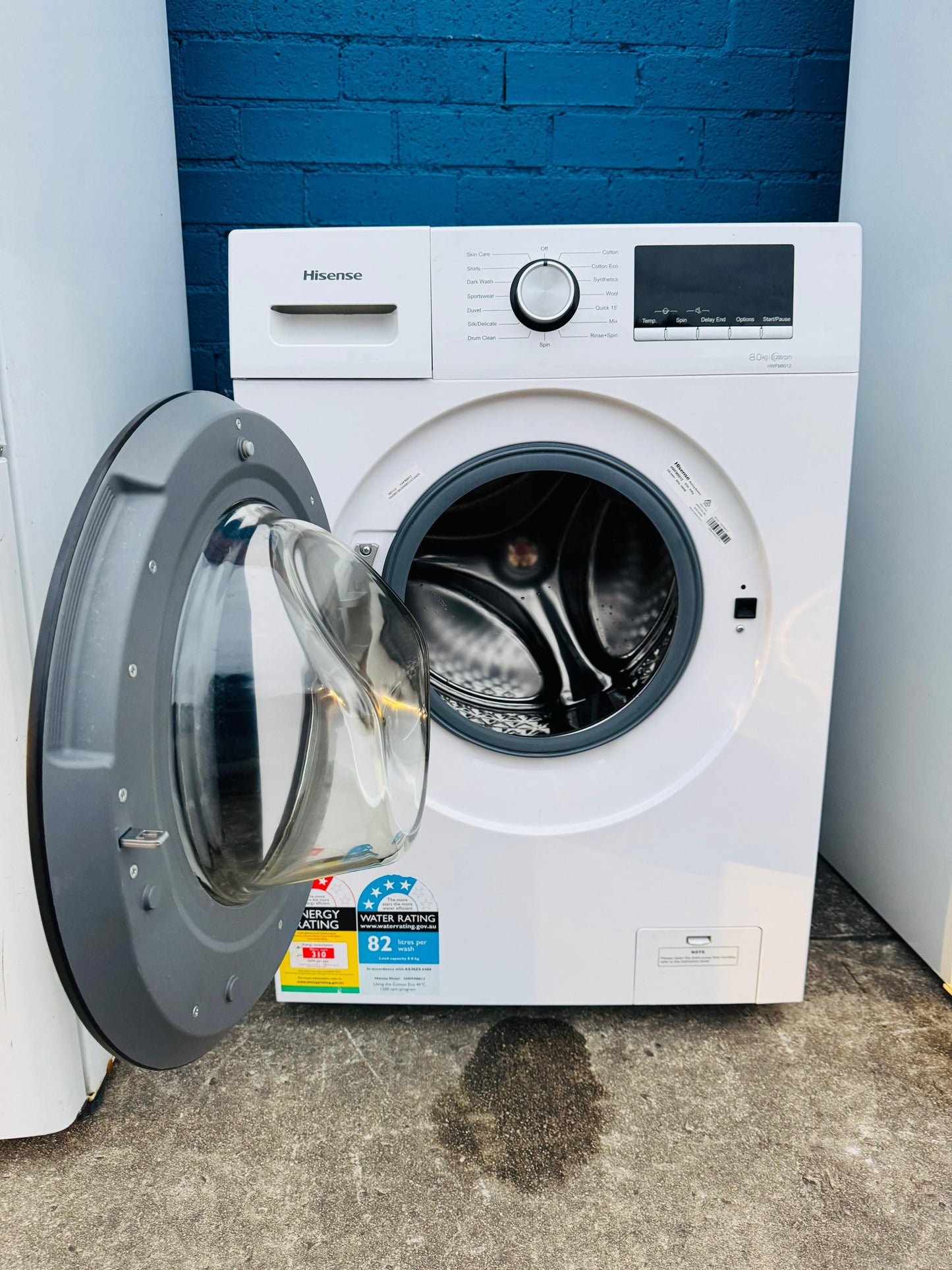 **HISENSE 8KGS FRONT LOADER WASHING MACHINE**